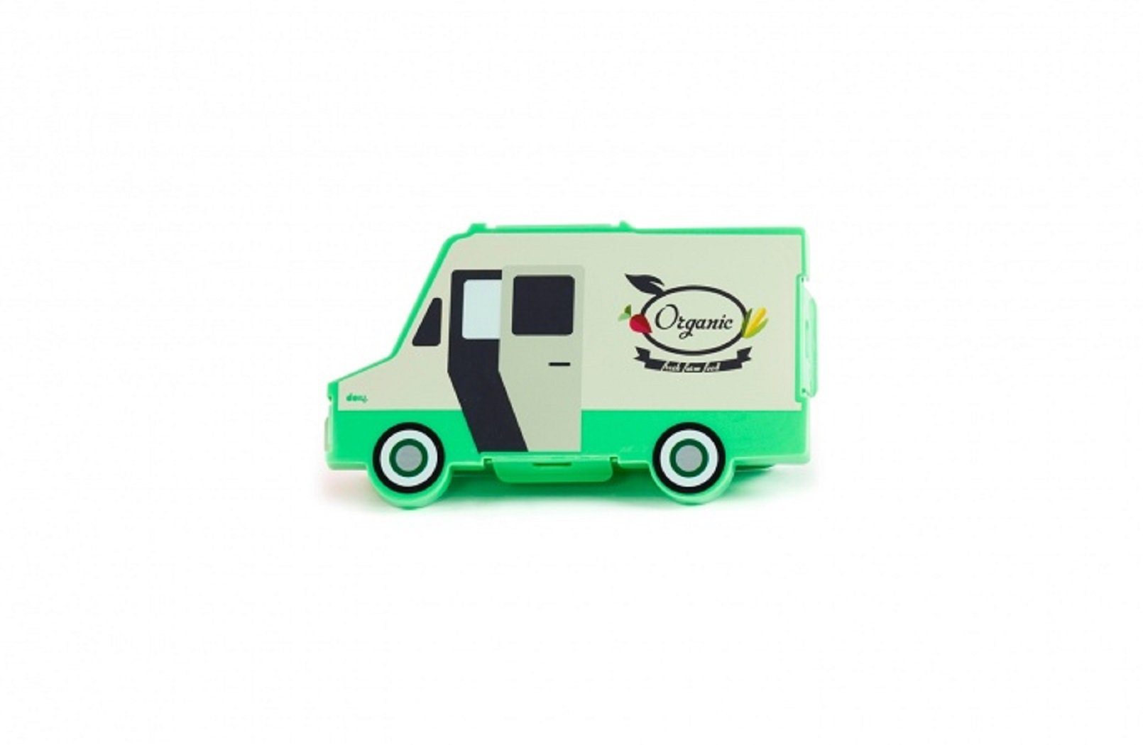 Truck Grün, Organic DOIY Lunchbox, Lunchbox DYFOODTOR, Kunststoff