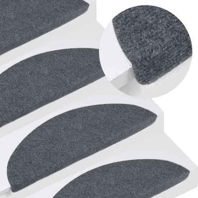 Stufenmatte Stufenmatten Selbstklebend 10 Stk. Grau 56x17x3 cm, vidaXL, Andere