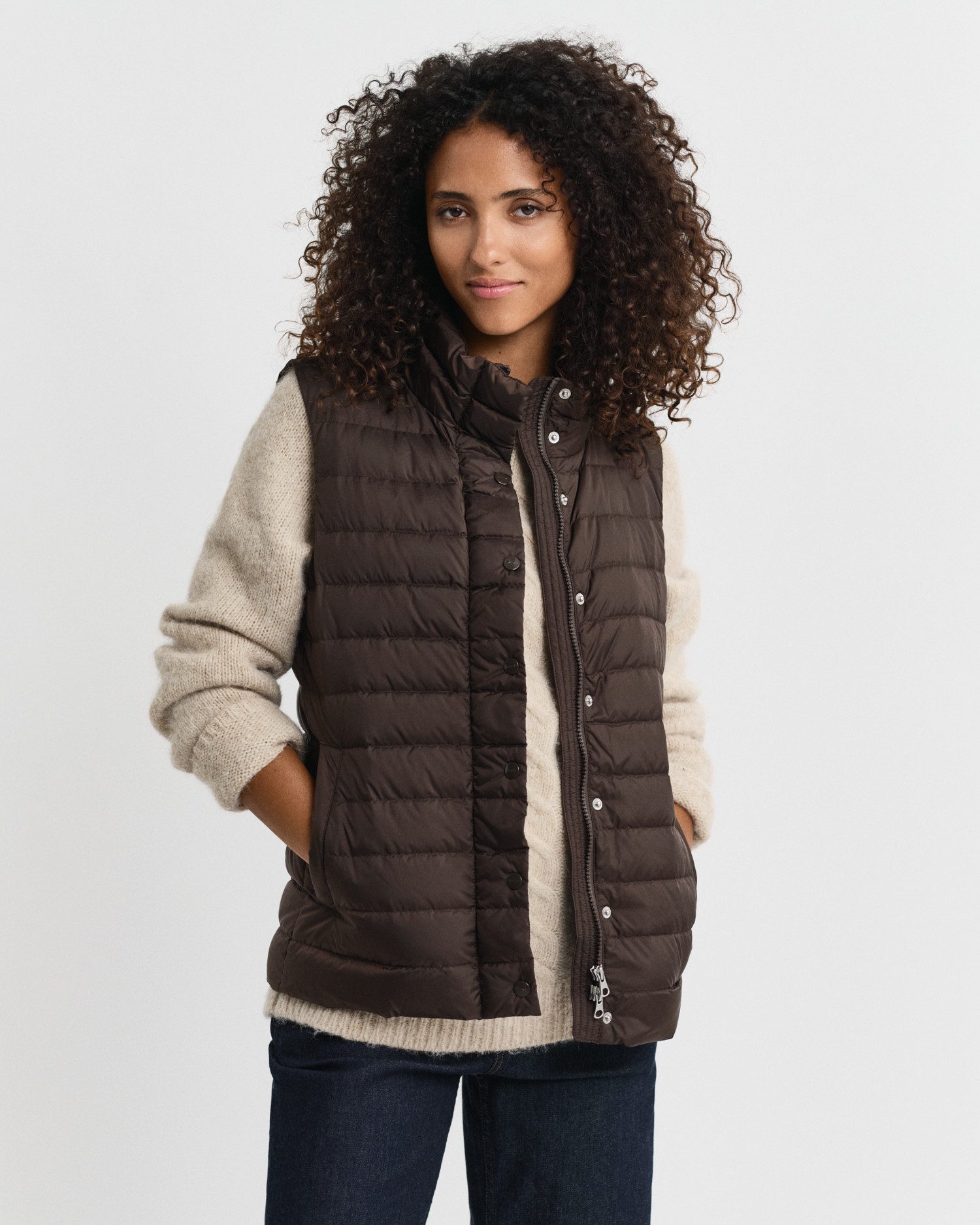 Gant Steppweste LIGHT DOWN VEST Regular fit mit Stehkragen