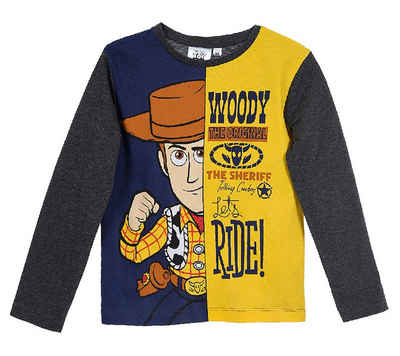 Sun City T-Shirt Kinder Langarmshirt mit Sheriff Woody Motiv, dunkelgrau