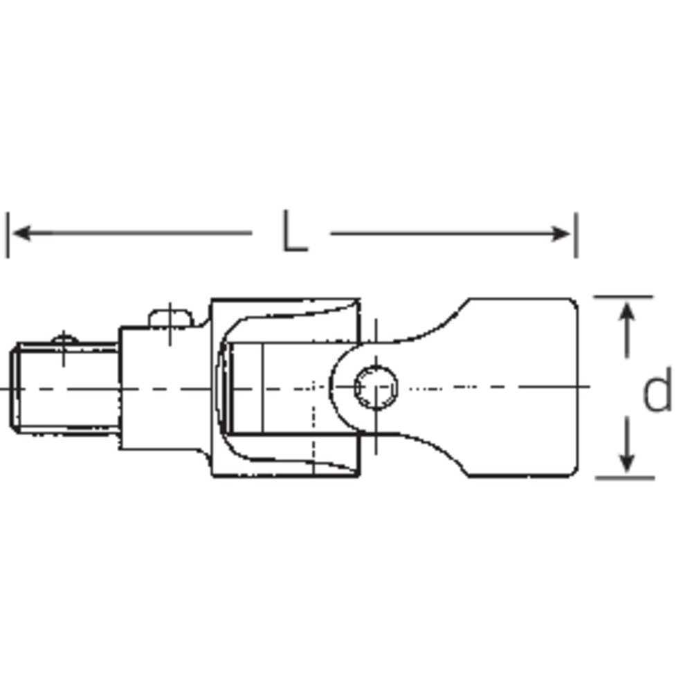Thumbnail - Stahlwille Steckschlüssel Stahlwille 510 QR 13021000 Kardangelenk 1/2 Zoll Antrieb 1/2" (12.5 m