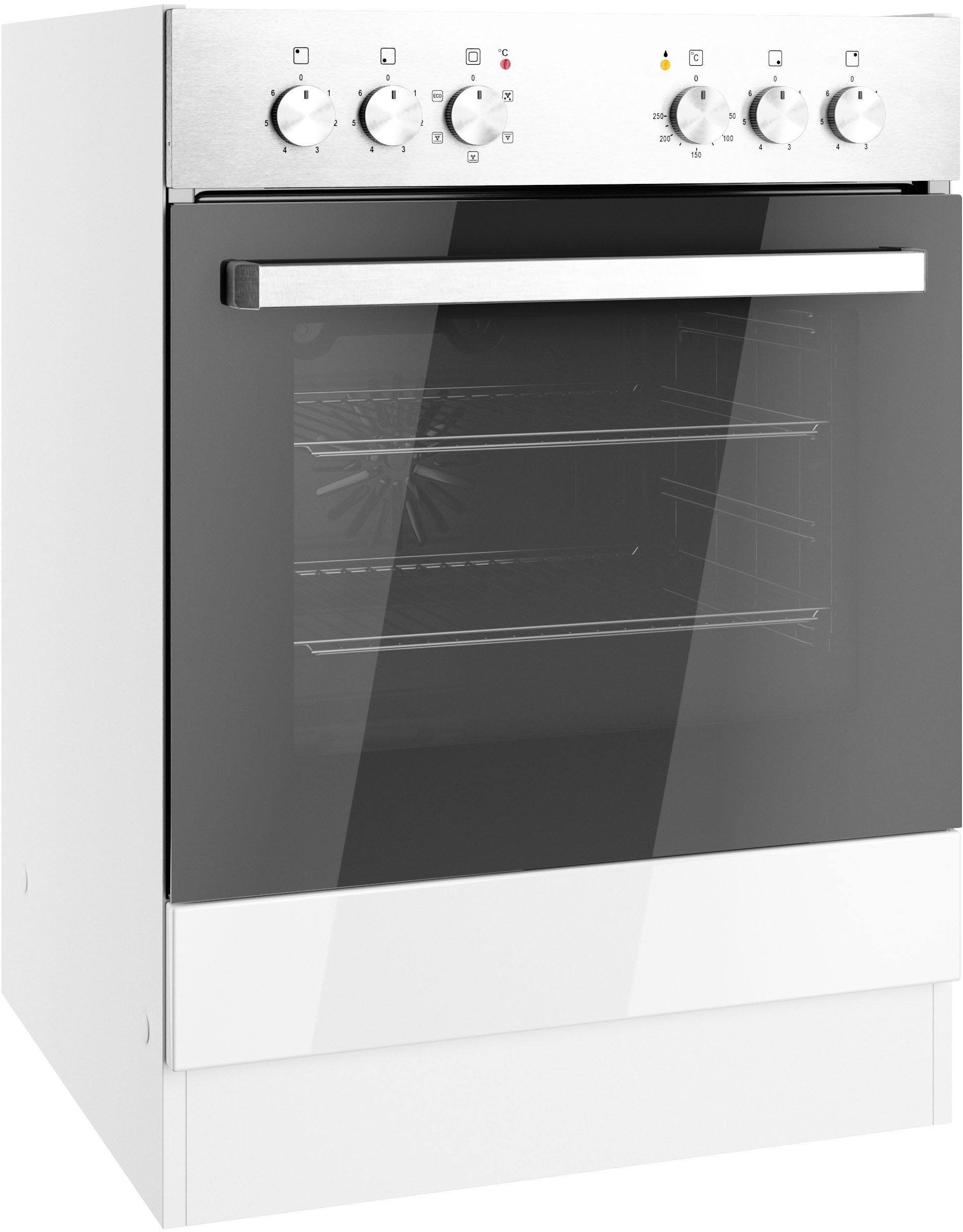 KOCHSTATION Herdumbauschrank KS-Milan Herdumbauschrank 60 cm, matte oder hochglänzende Fronten