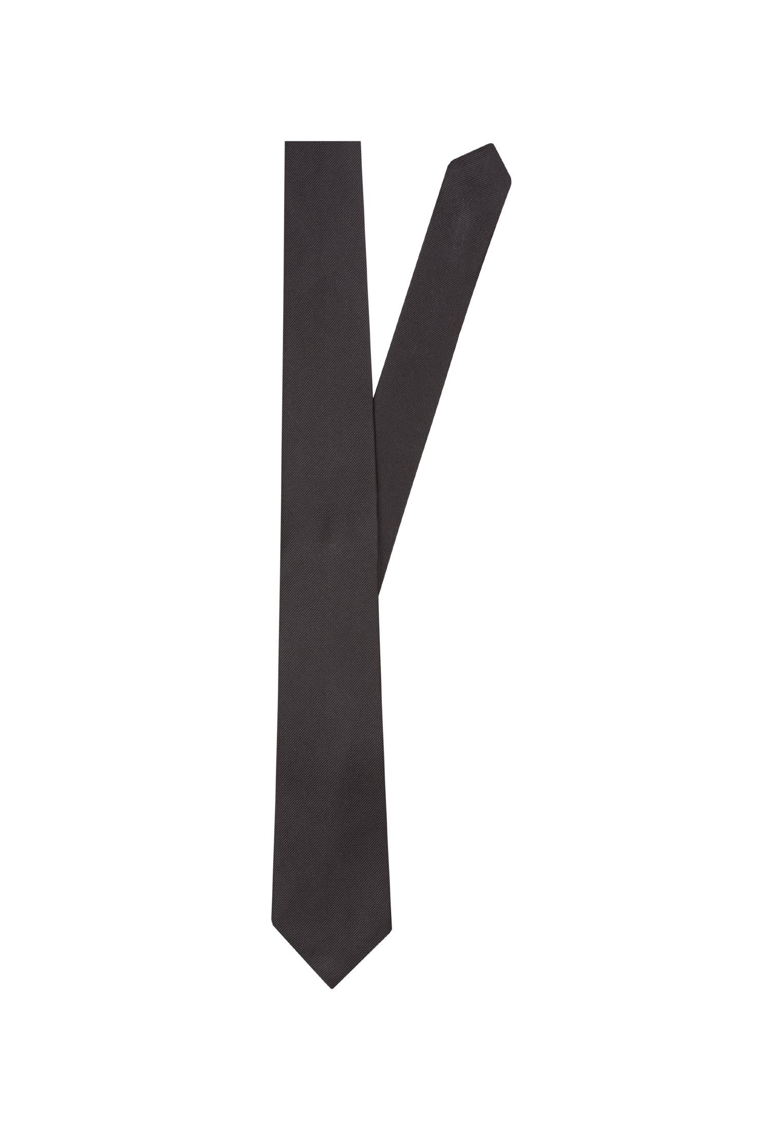 Uni Breit Schwarze seidensticker Krawatte Rose (7cm)