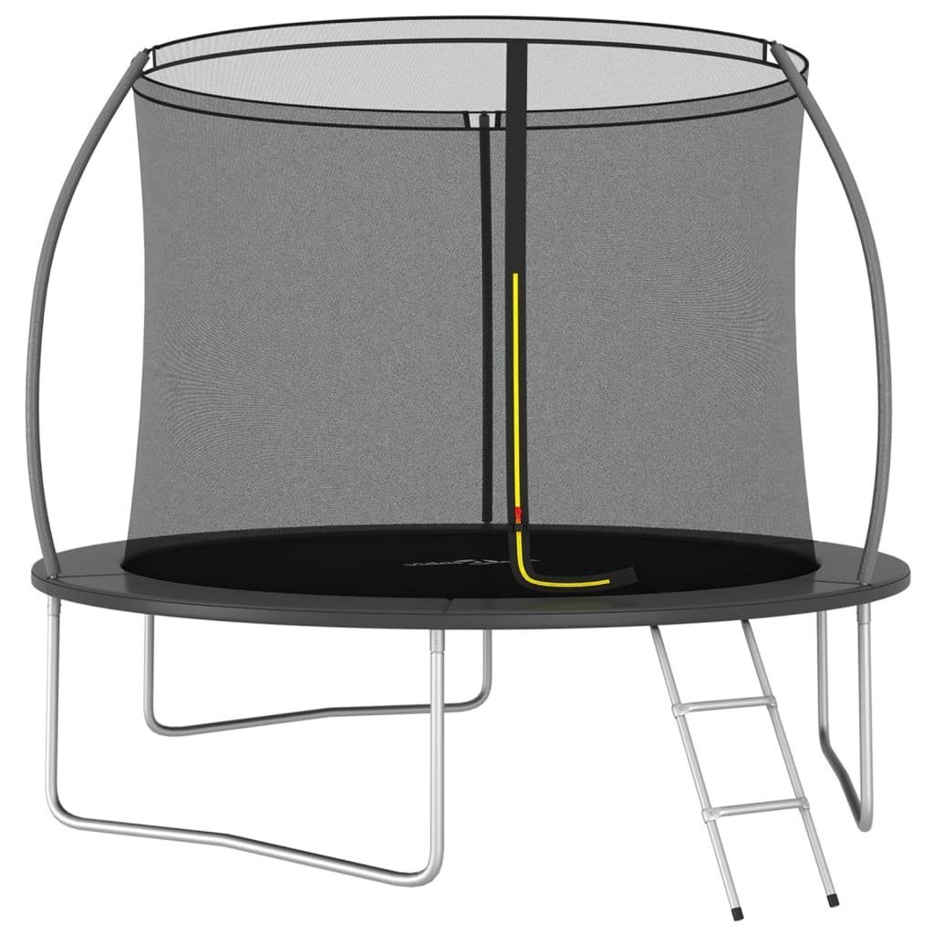 Trampolin-Set Rund kg vidaXL Steckdose cm 305x76 150