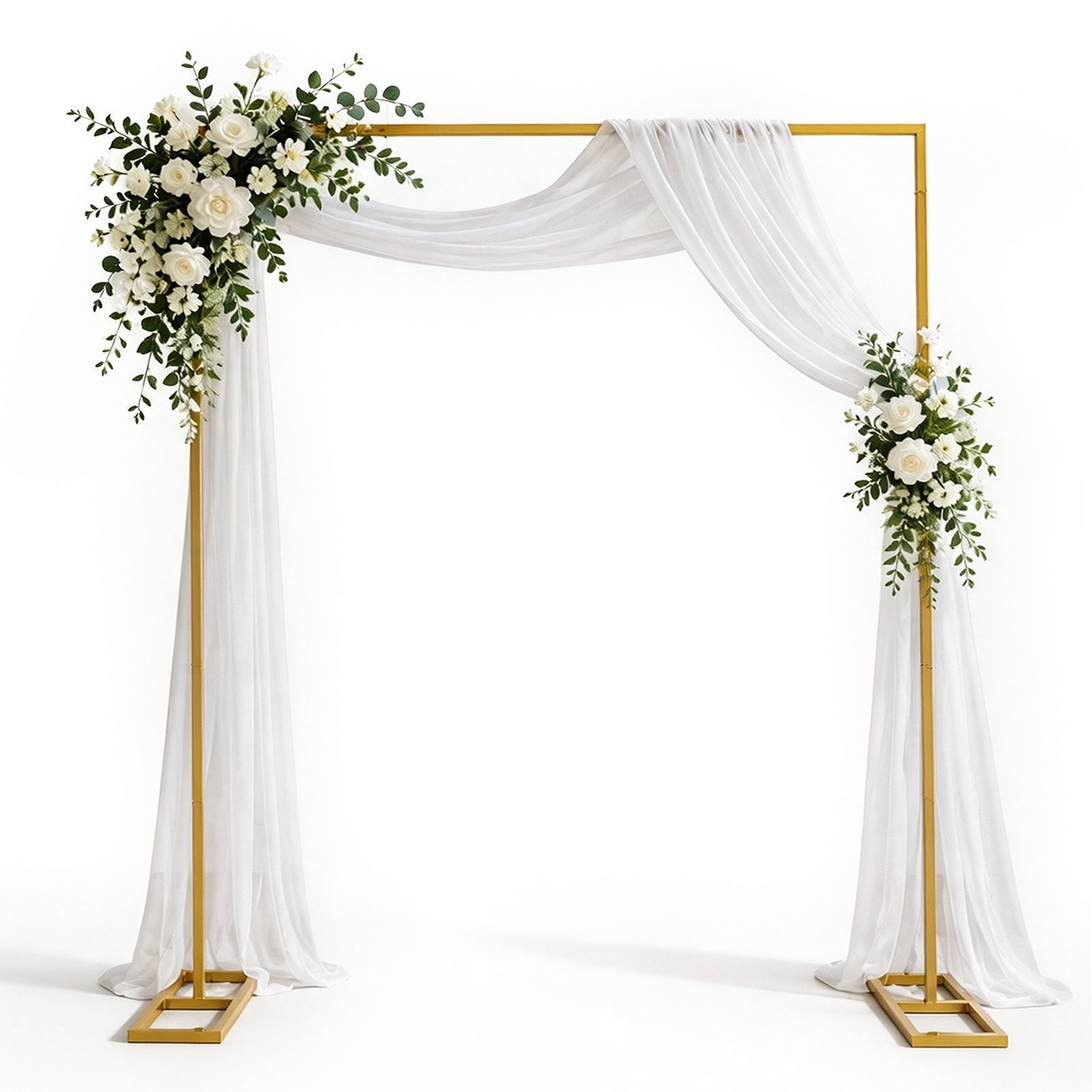 FANNOU Fensterdekoration Ballonbogenständer mit Ständer, 2,4 x 1,6 m (HxB), für Geburtstagsfeiern, Babypartys und Hochzeit