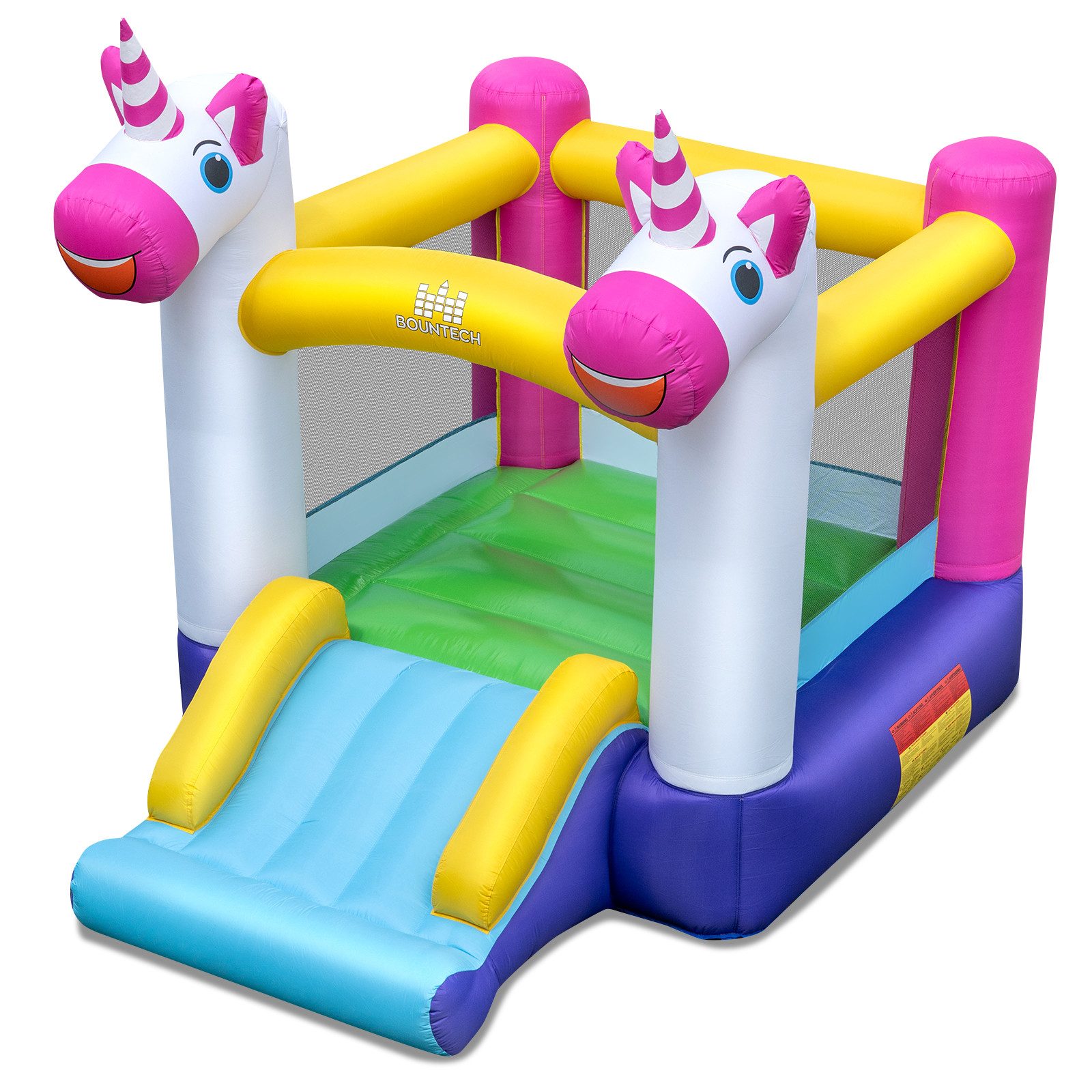 COSTWAY Hüpfburg, (1-tlg), mit Rutsche, Sprungbereich, Tragetasche, Reparaturset