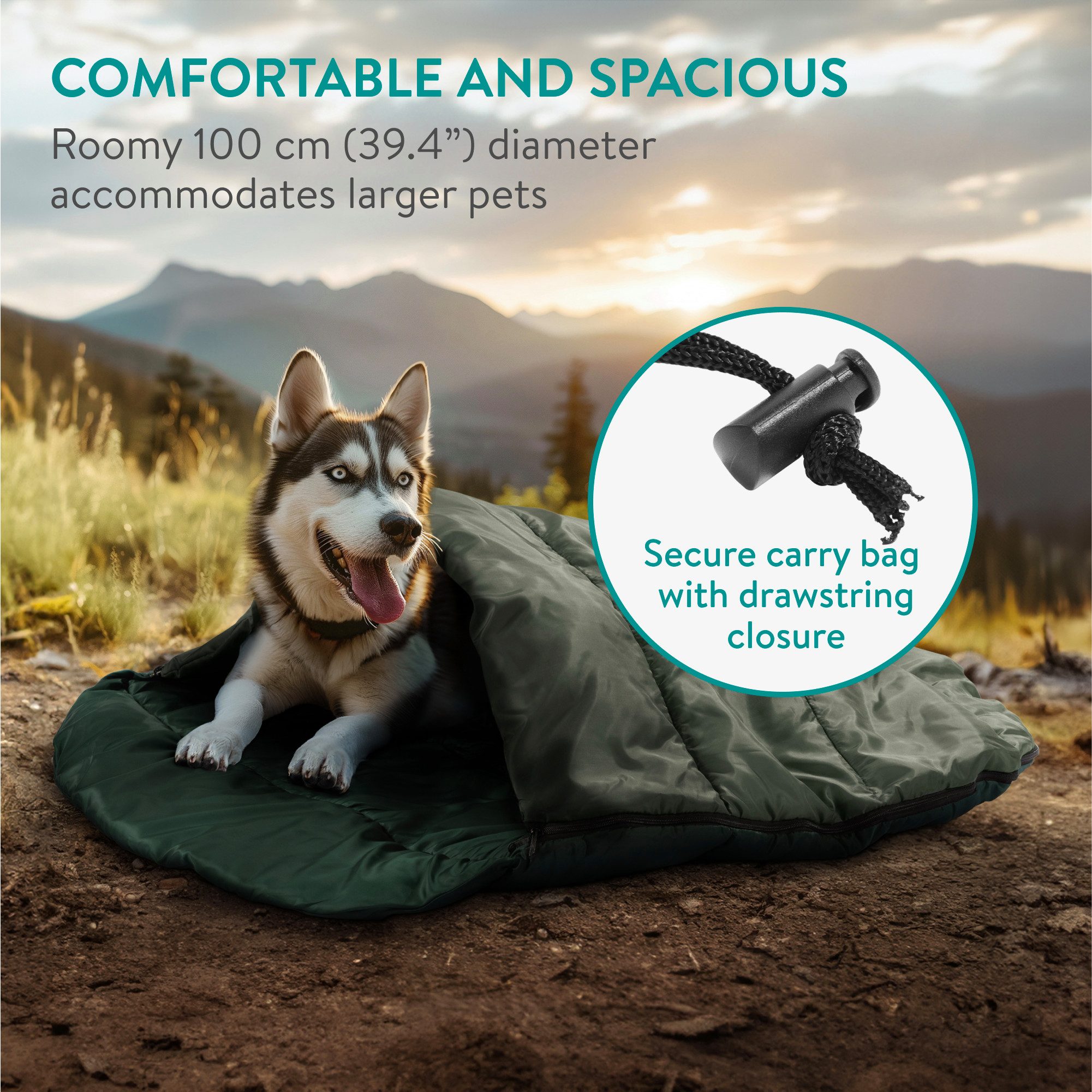 Navaris Tierdecke Hundeschlafsack - Hundematte Isomatte günstig online kaufen
