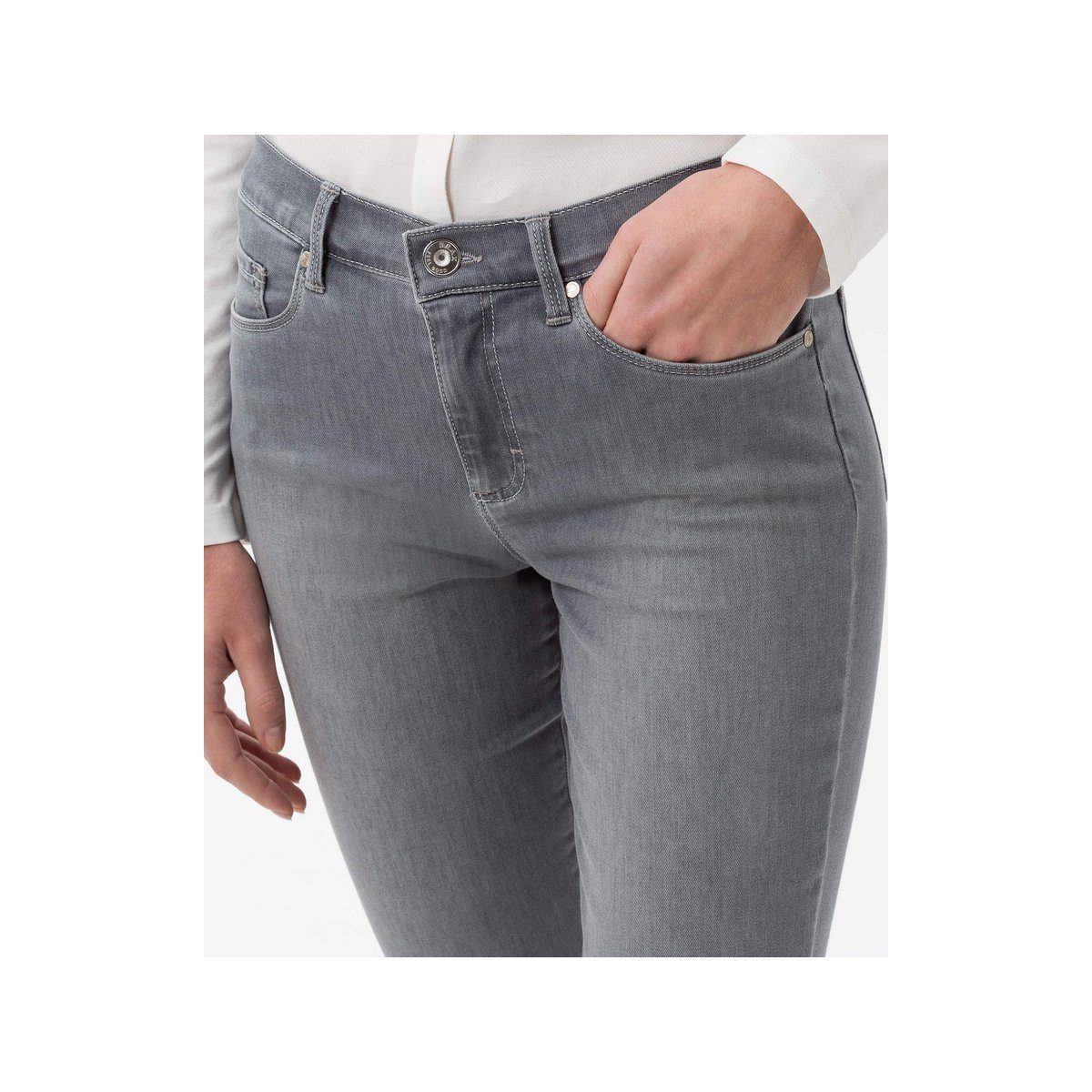 Brax Skinny-fit-Jeans grau regular (1-tlg)