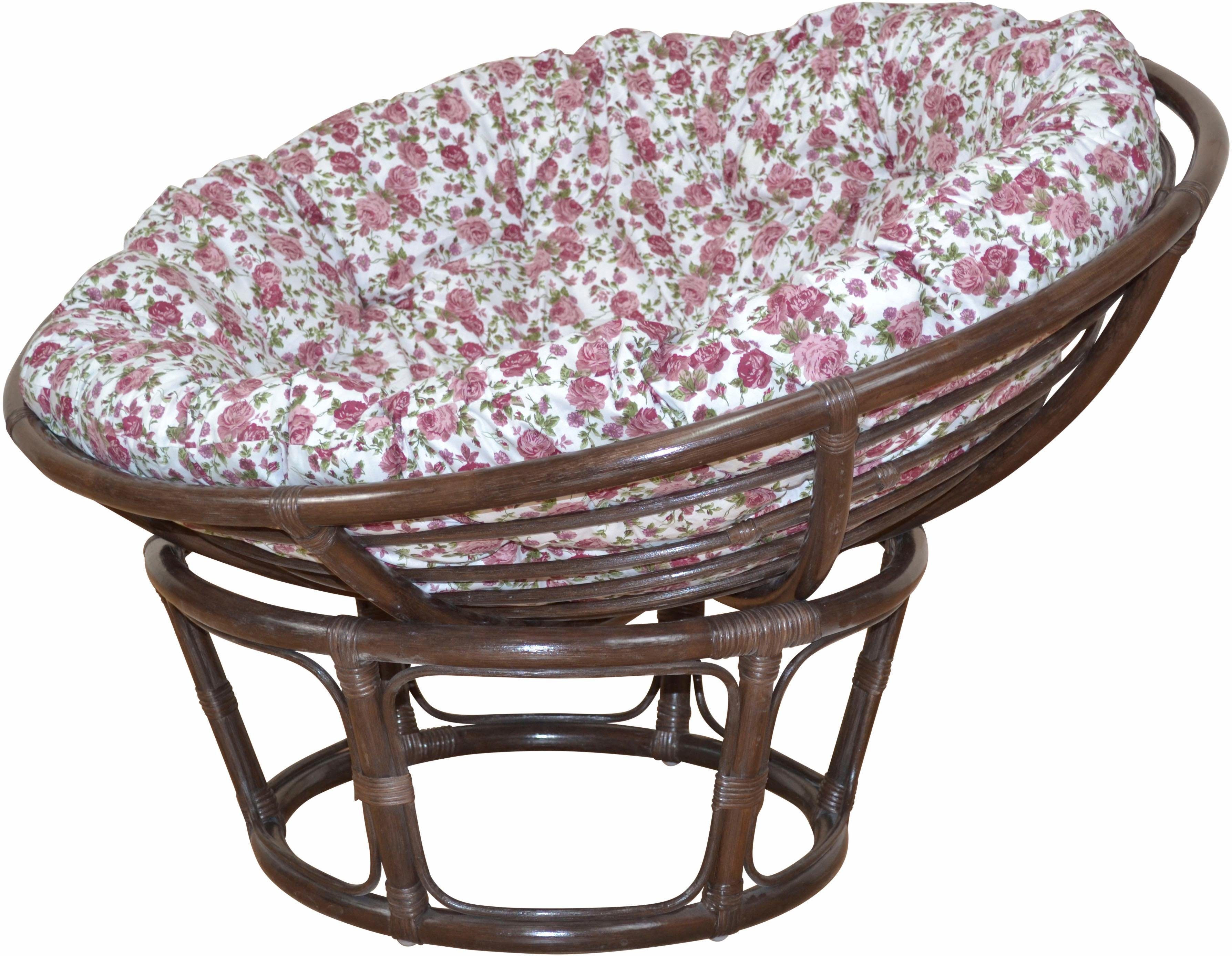 handgeflochtenem aus Rattanstuhl, affaire braun/rose Home Rattan