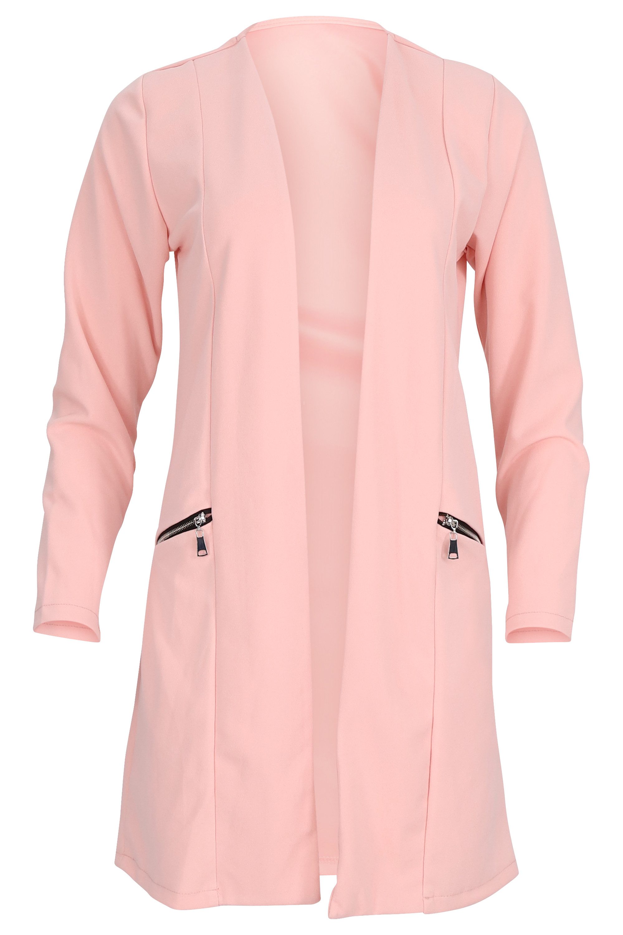 malito more than fashion Jackenblazer Long Blazer 6041-O offener Long Blazer