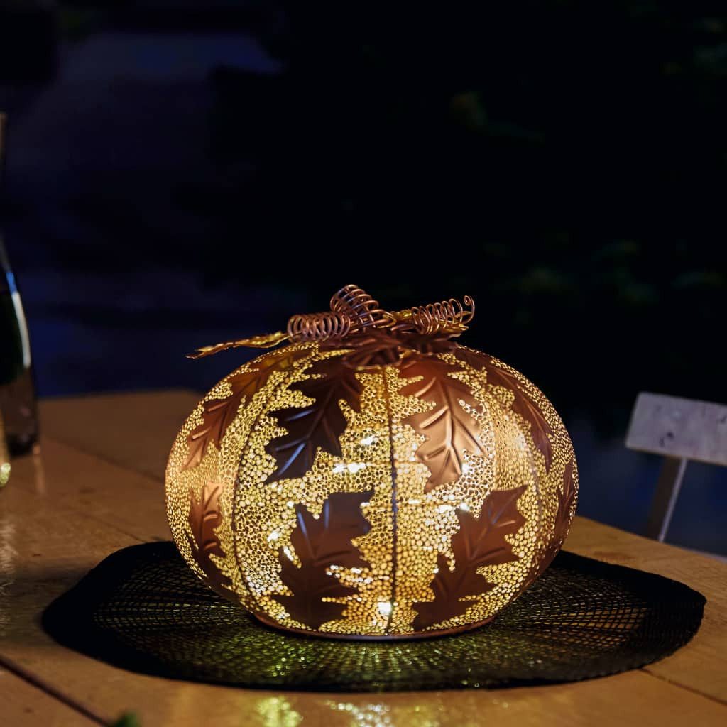 LED Gartenleuchte Luxform LED Gartenlicht Pumpkin Batteriebetriebene Outdoor-Lampe 40LED