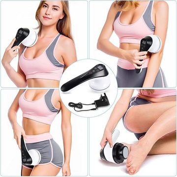 Daskoo Massagepistole Elektrisches Anti-Cellulite Massagegerät mit köpfen, Muskel-Rückenmassagegerät