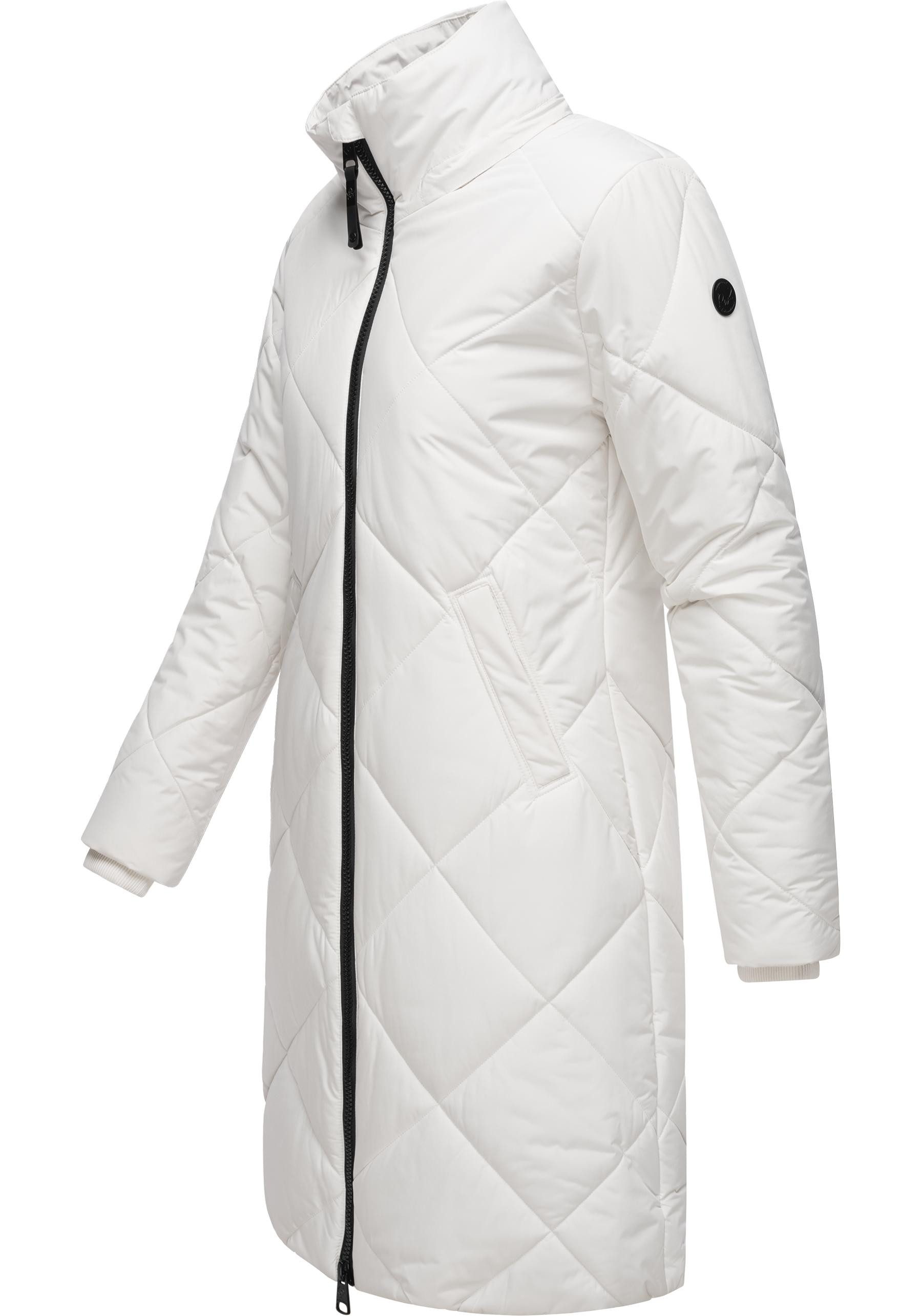 Ragwear Steppmantel Rebela stylischer Winterparka mit abnehmbarer Kapuze