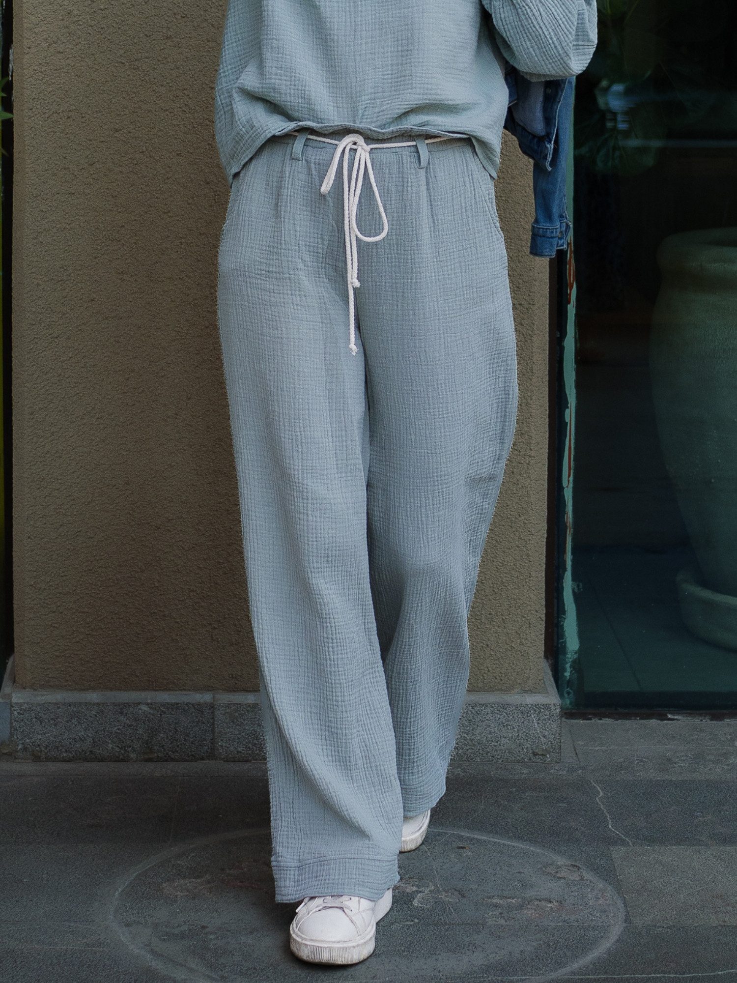 hutch&putch Stoffhose Musselin-Hose "Lea" Sommerhose Lang günstig online kaufen
