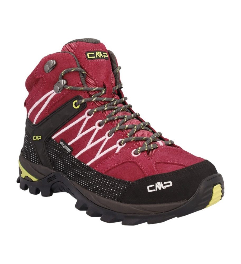 CMP Rigel Mid WP (Trekking, wasserdicht) rot/schwarz Damen Wanderschuh günstig online kaufen