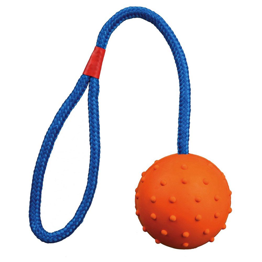 TRIXIE Tierball Ball am Seil, Naturgummi
