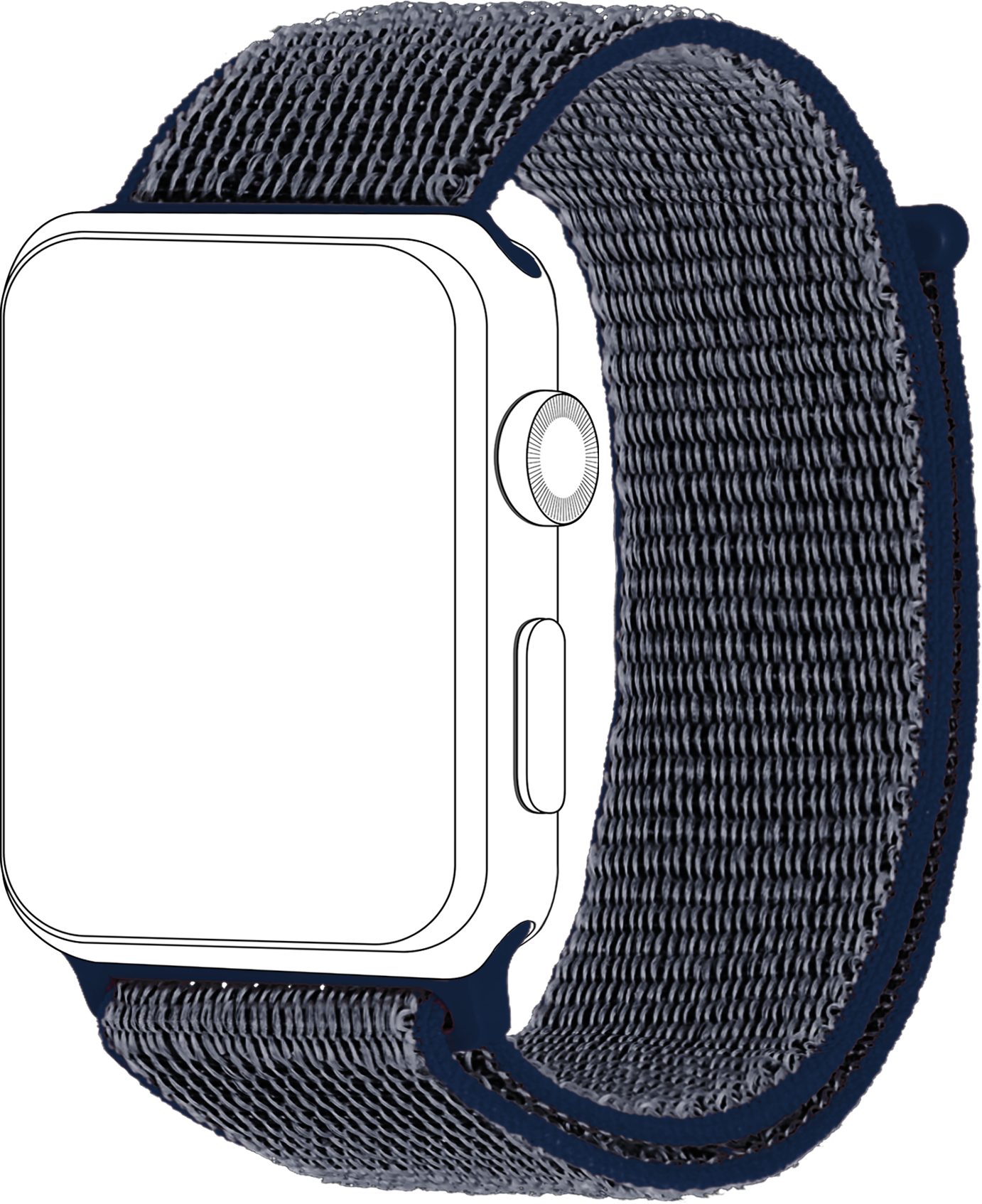 PhoneNatic Smartwatch-Armband kompatibel mit Watch Series Series Watch Apple Loop Blau 1/2/3/4/5 Smartwatch-Armband