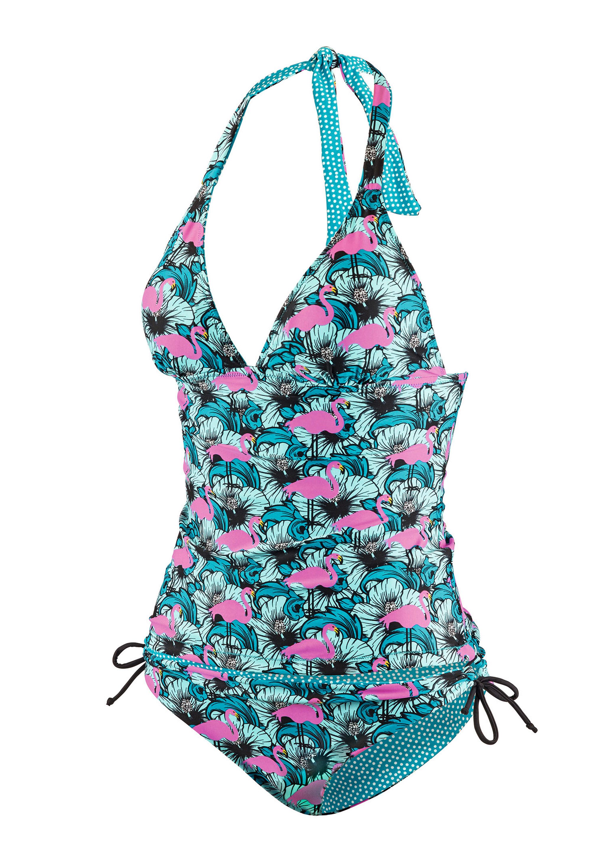 Beco Beermann Tankini BECO Wende-Empire Line Tankini (2-St) kaschierender Neckholder in zwei exotischen Designs