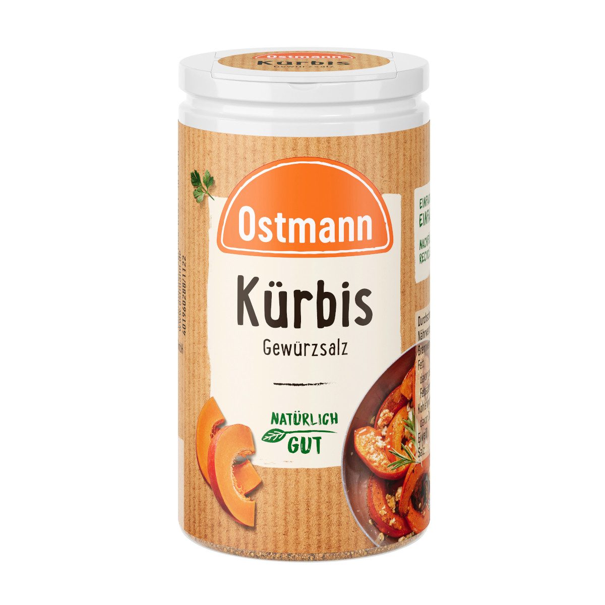 Ostmann Gewürz, Ostmann Kürbis Gewürzsalz würzig und mit natürlicher Tiefe Packung 55g