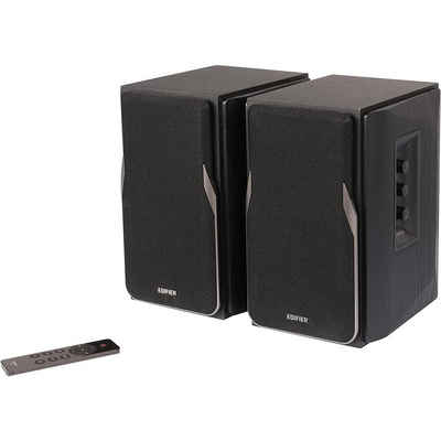 Edifier® R1380DB 2.0 Regal-Lautsprecher (Bluetooth, 42 W, Infrarot-Fernbedienung, seitliche Regler für Bässe, Höhen und Lautstärke)