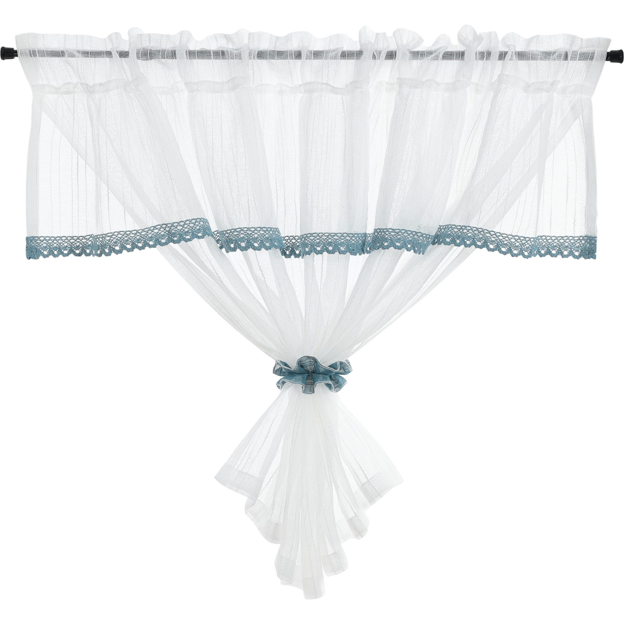 Delien Scheibengardine (1 St), Stangendurchzug, transparent, günstig online kaufen