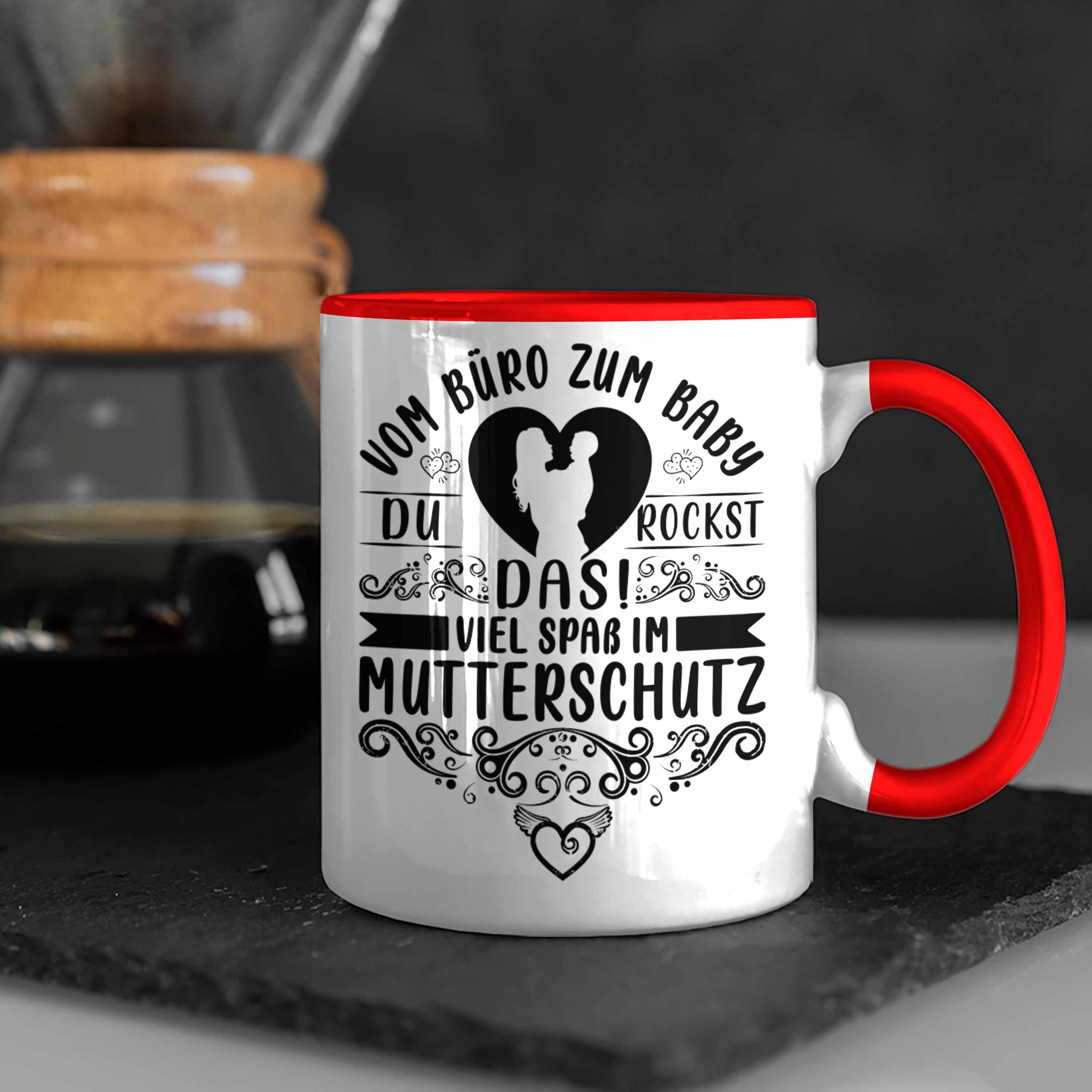 Kollegi Tasse Trendation Tasse Mutterschutz Rot Geschenk Abschied Kaffeetasse Mutterschutz