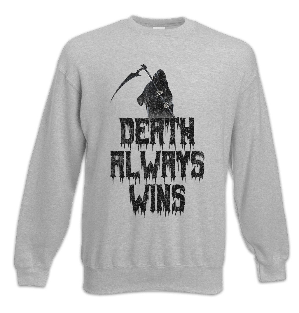 Sweatshirt Death Always Wins Reaper Sweatshirt Biker Club MC Reaper Rocker Ripper