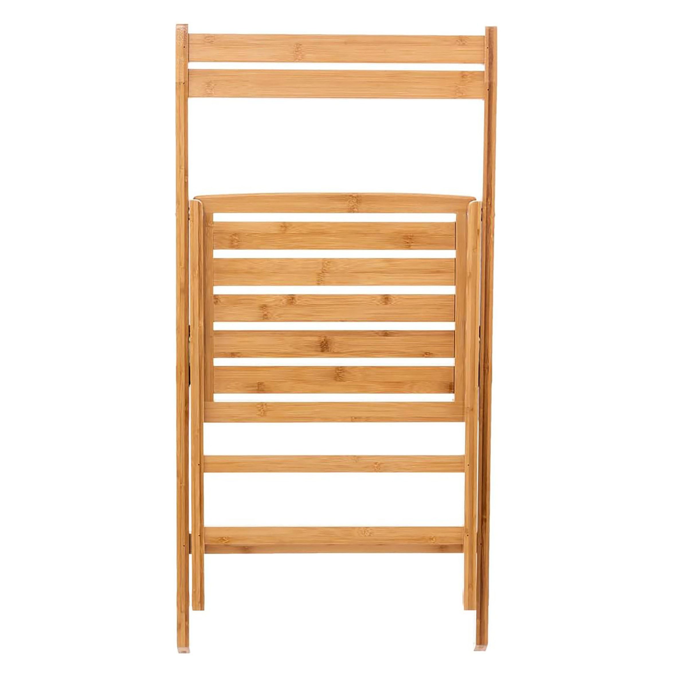 Spetebo Klappstuhl Bambus Klappstuhl natur belastbar bis 120 kg (Anzahl, 1 günstig online kaufen