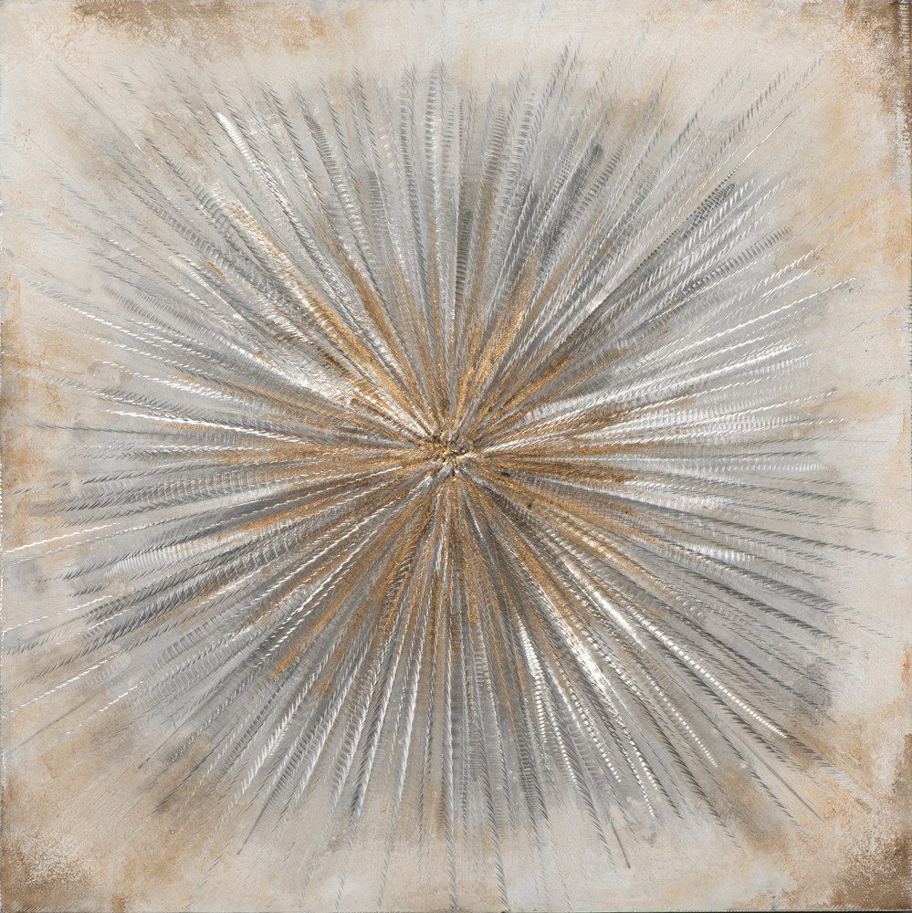 ArtUniverse Живопис Sonne in Gold und Silber 100x100 cm, .