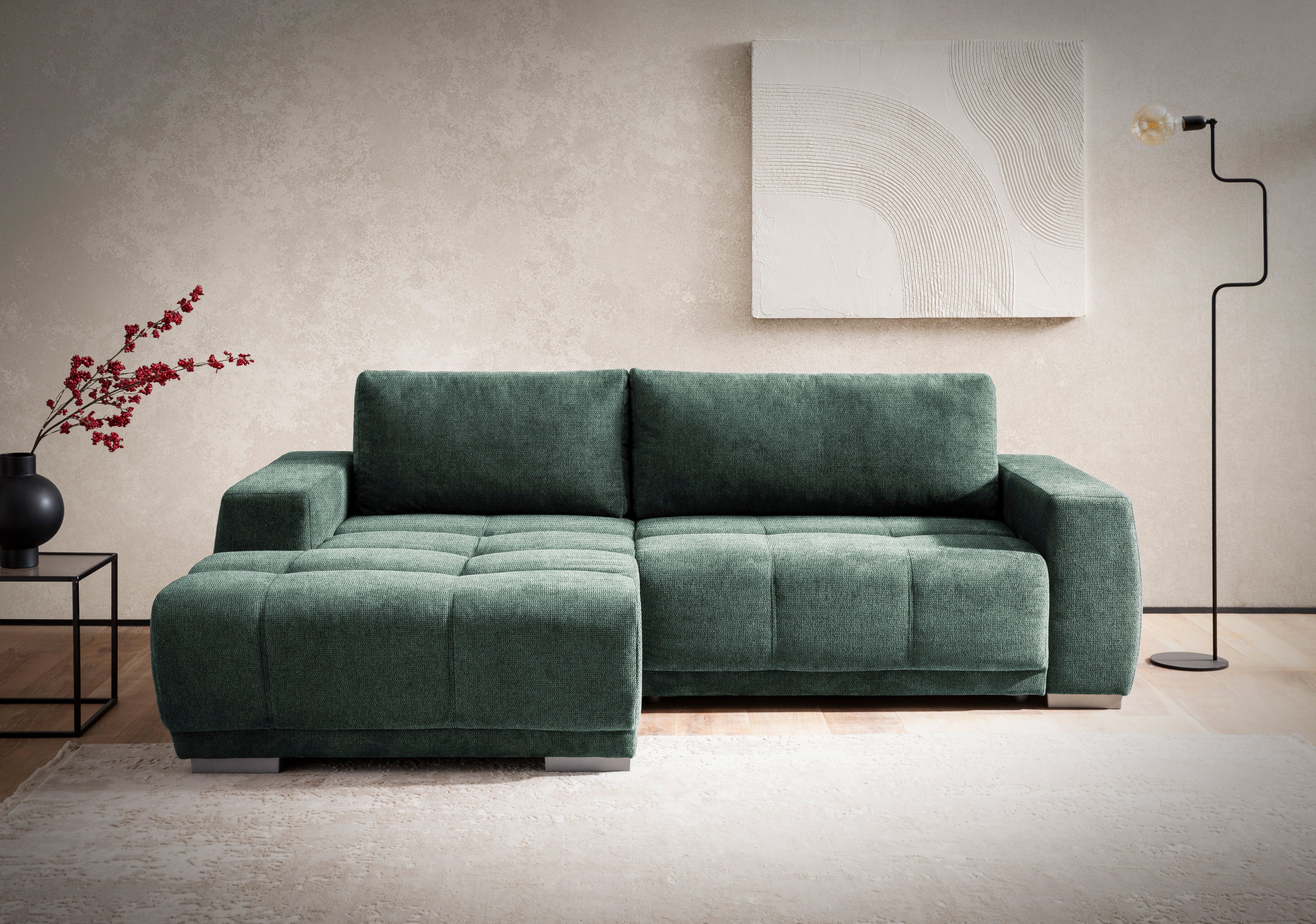 Home affaire Ecksofa "Bolero L-Form" wahlweise mit Bettfunktion & Bettkaste günstig online kaufen