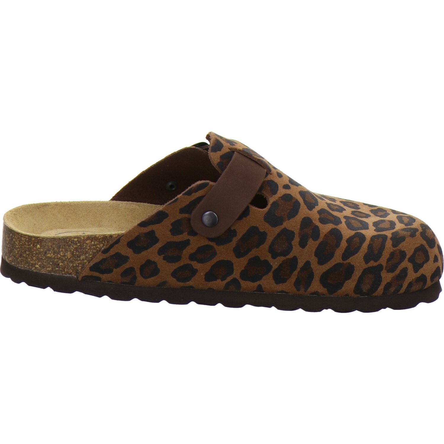 AFS-Schuhe 290093 Clogs Pantolette für Damen aus Leder mit Fußbett, Hausschuhe Made in Germany