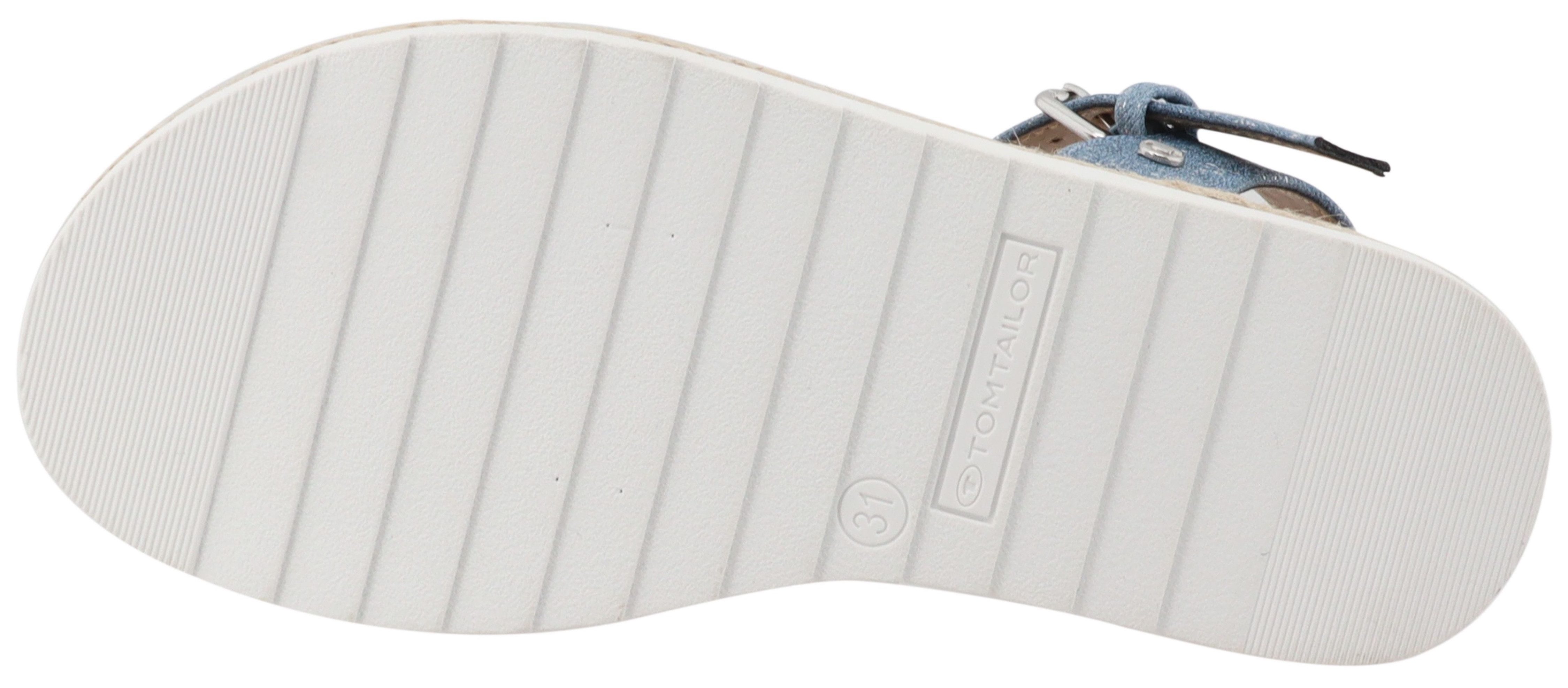 TOM TAILOR Resa Sandale Sommerschuh, Sandalette, Kinderschuh mit Glitzerdetails