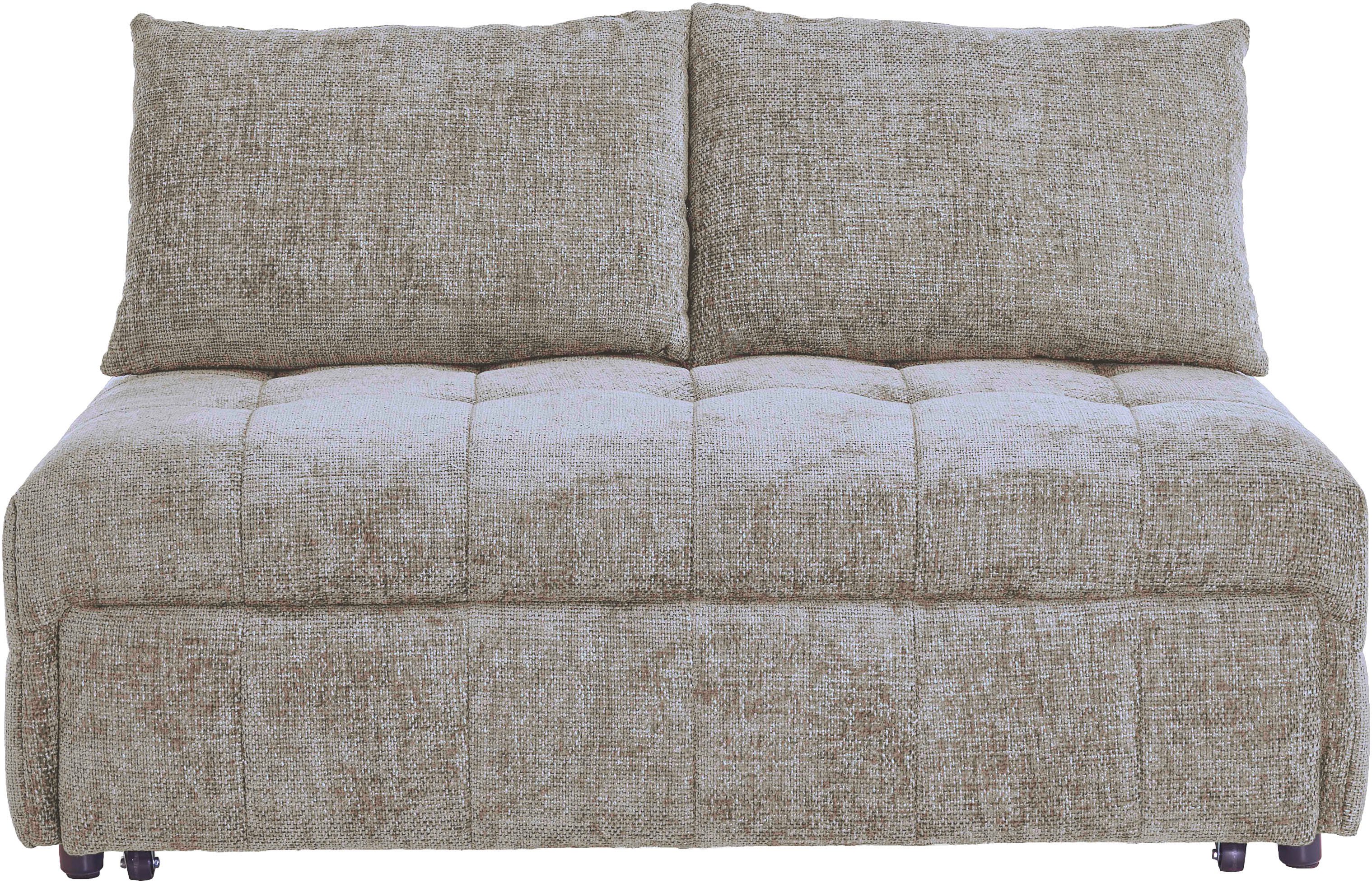 ATLANTIC home collection Schlafsofa Kuno, B:140cm, 2-Sitzer Schlafsofa mit Sitztiefenverstellung (2x)