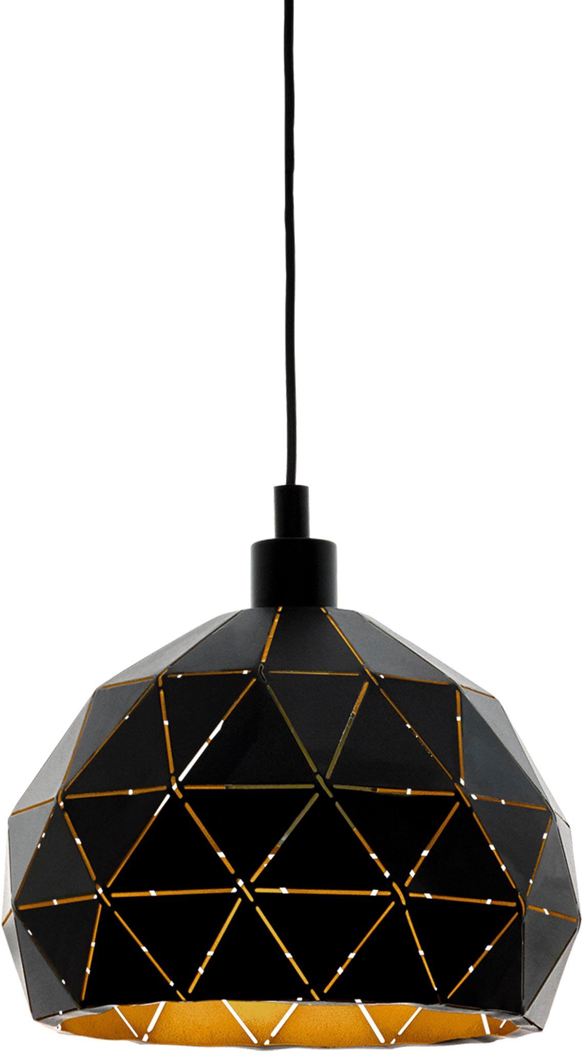 EGLO Hängeleuchte ROCCAFORTE, Dimmfunktion, ohne Leuchtmittel, Hängeleuchte - H110 x Ø40 cm - für Esszimmer, Küche, Wohnzimmer