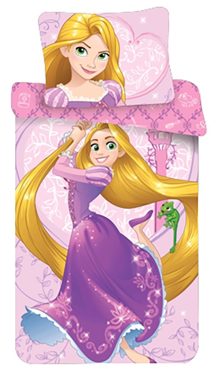 Kinderbettwäsche Rapunzel, Disney, Renforcé, 2 teilig