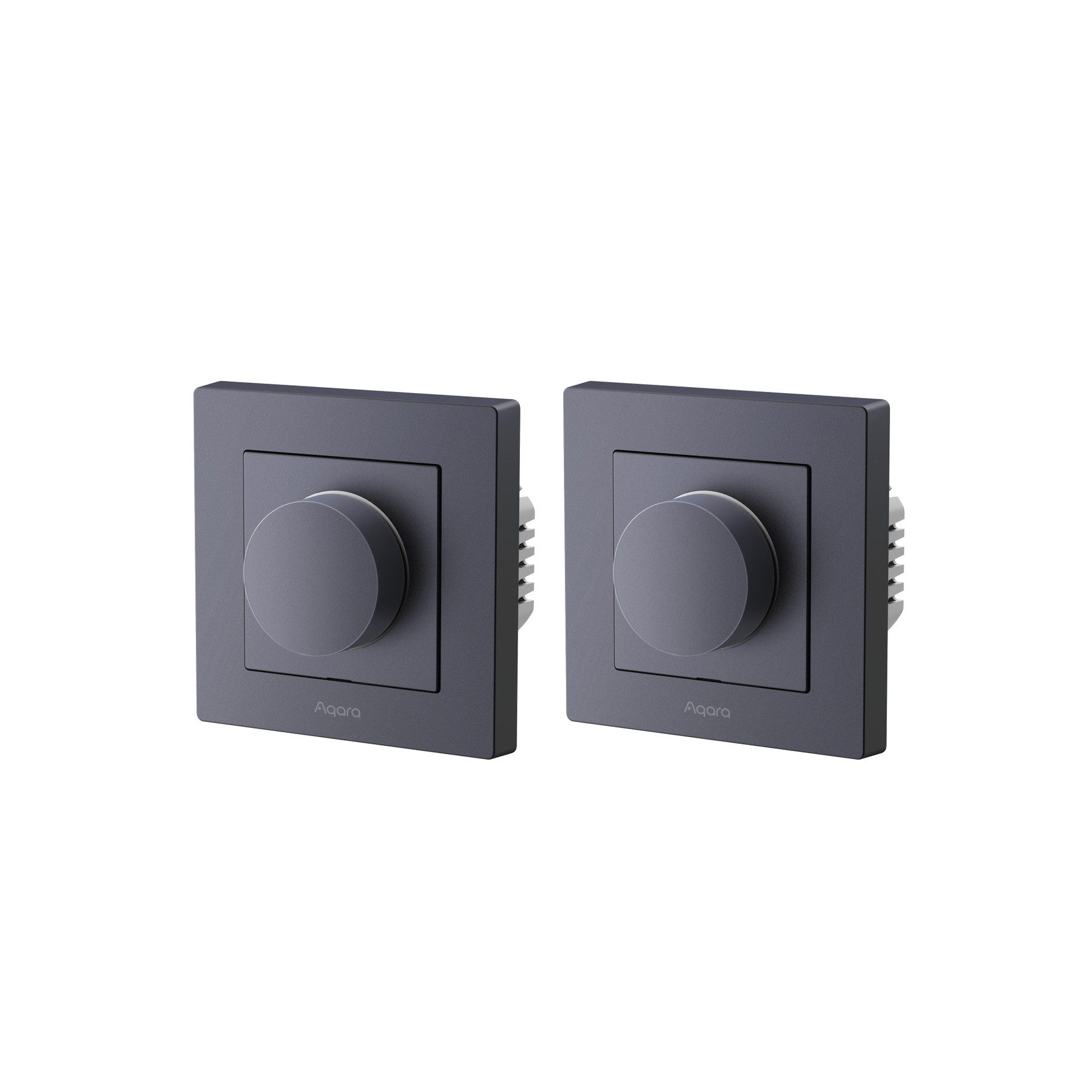 Aqara AQARA Dimmer-Schalter H2, KD-R01D-G, grau, 2 Stück Smarter Lichtschalter