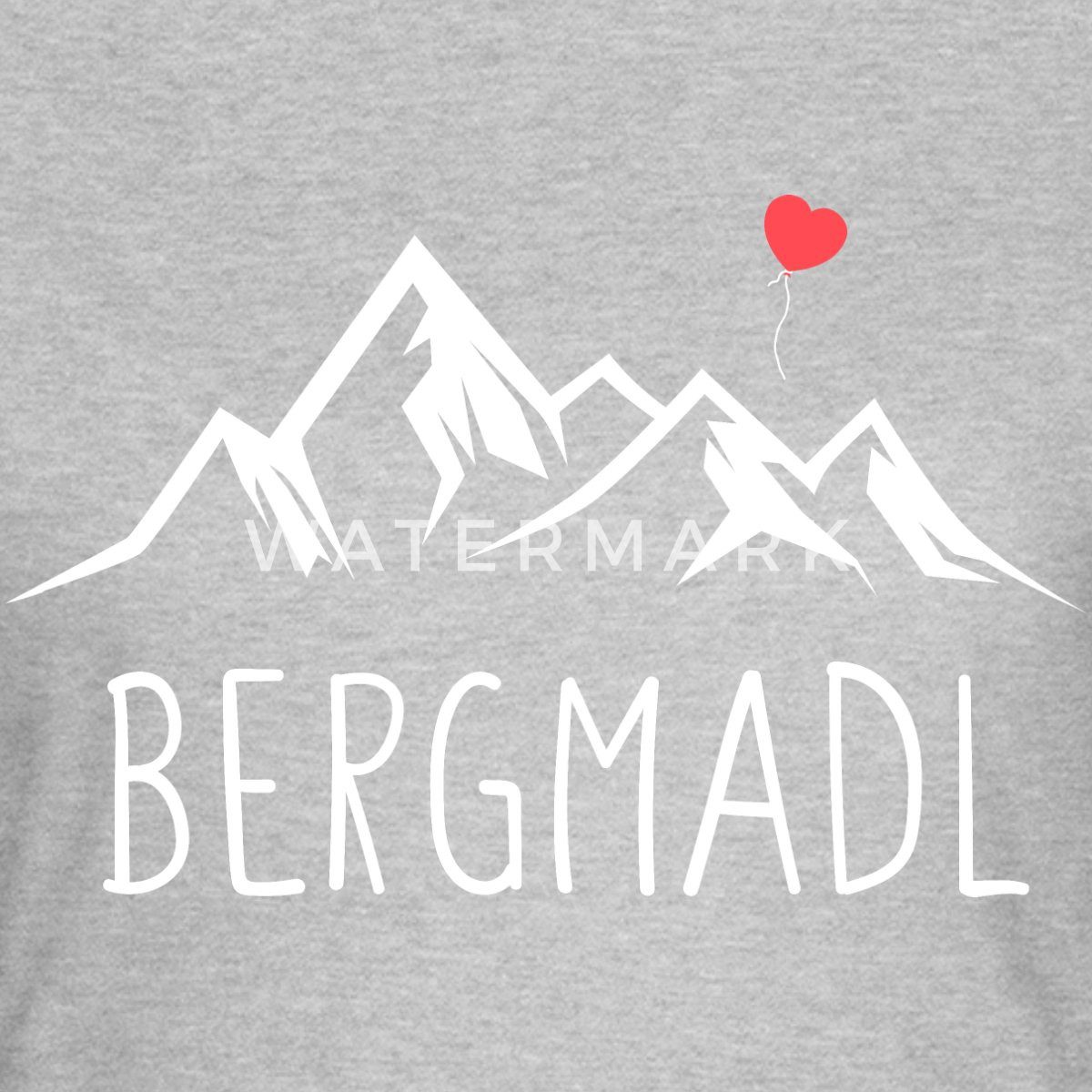 Spreadshirt T-Shirt Bergmadl Wandern Berge Alpen Damen Frauen T-Shirt (1-tlg) Slim Fit, fällt klein aus