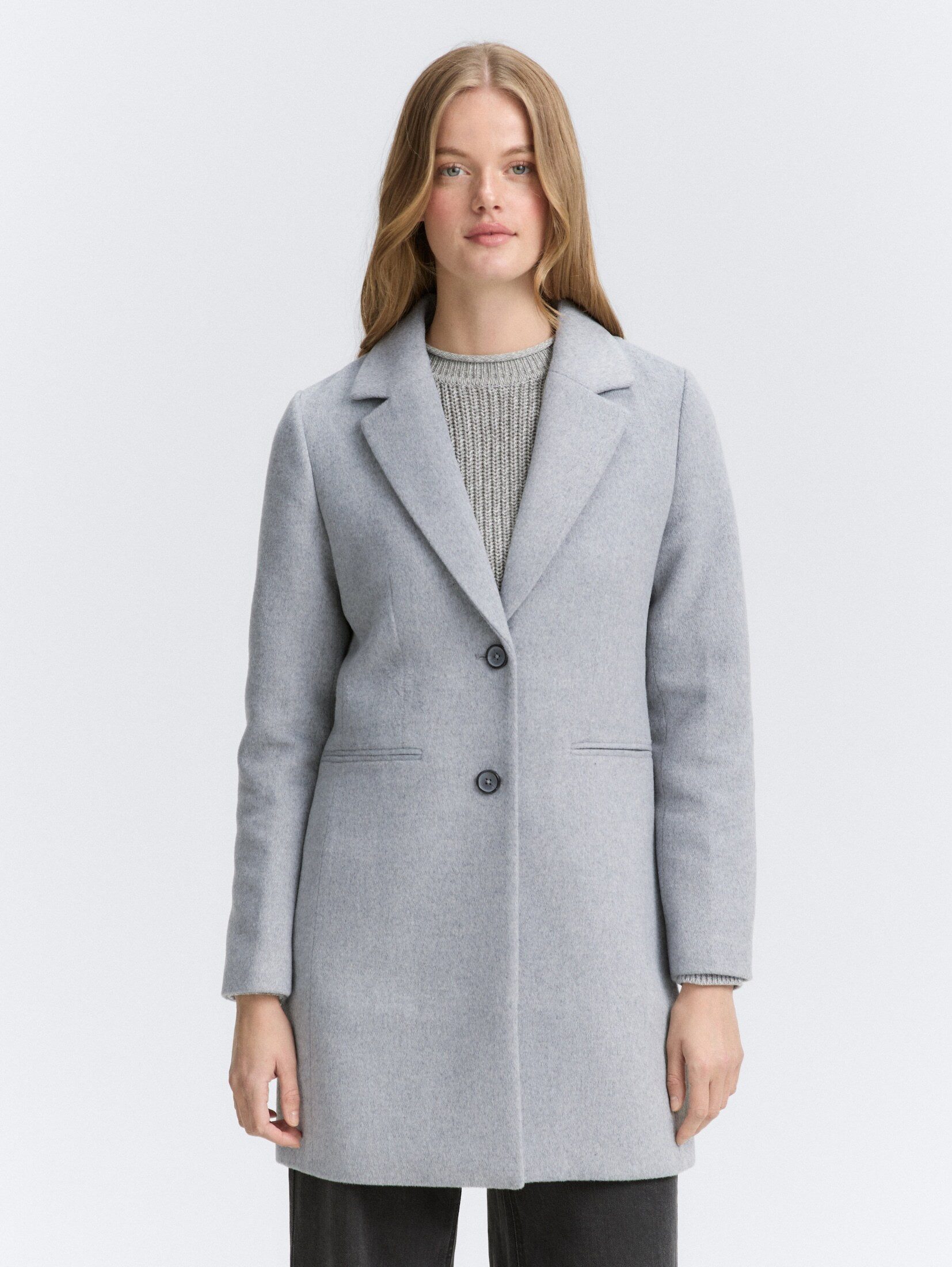 TOM TAILOR Denim Kurzmantel Jacken Slim Fit Wollmantel günstig online kaufen