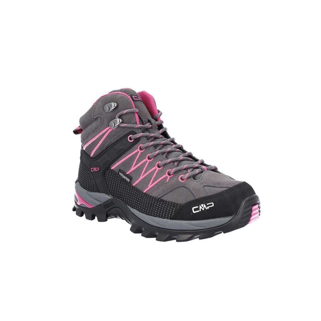 CMP Rigel Mid WP (Trekking, wasserdicht) grau/pink Damen Wanderschuh günstig online kaufen