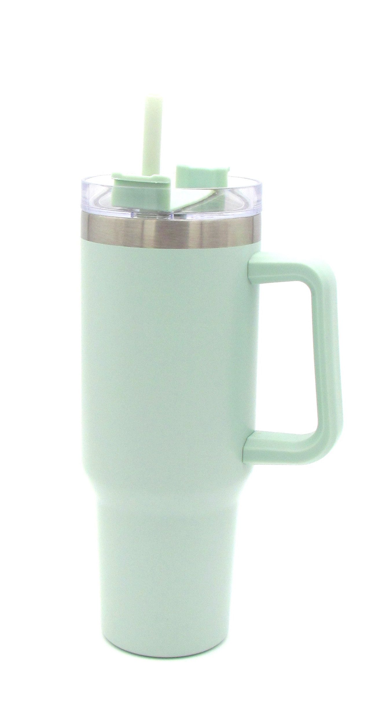 Michelino Thermoflasche To Go Doppelwandiger Thermobecher, für kalt und heiß inkl. Strohhalm Volumen ca. 1200ml