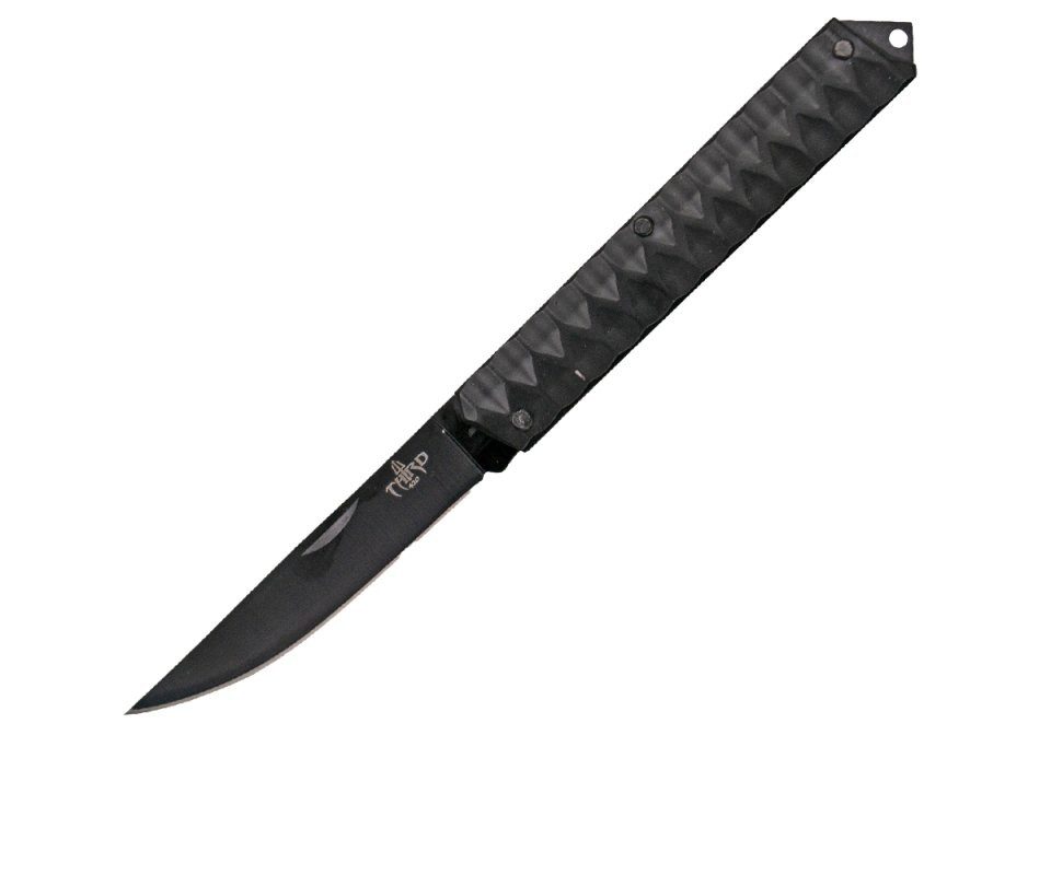 Third Taschenmesser Amont Taschenmesser, brünierter Stahlgriff und Klinge, 420er Stahl, Sc, (1 St), schwarz brüniert