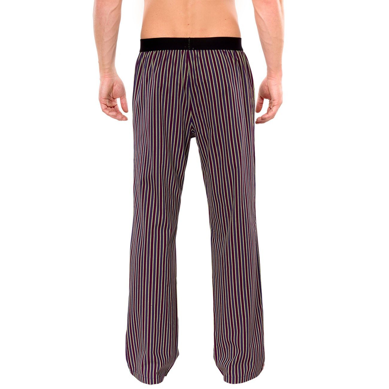 Schiesser Schlafanzug Uncover (Set, 2 tlg) Herren Pyjama Kurzarm Baumwolle lange Webhose