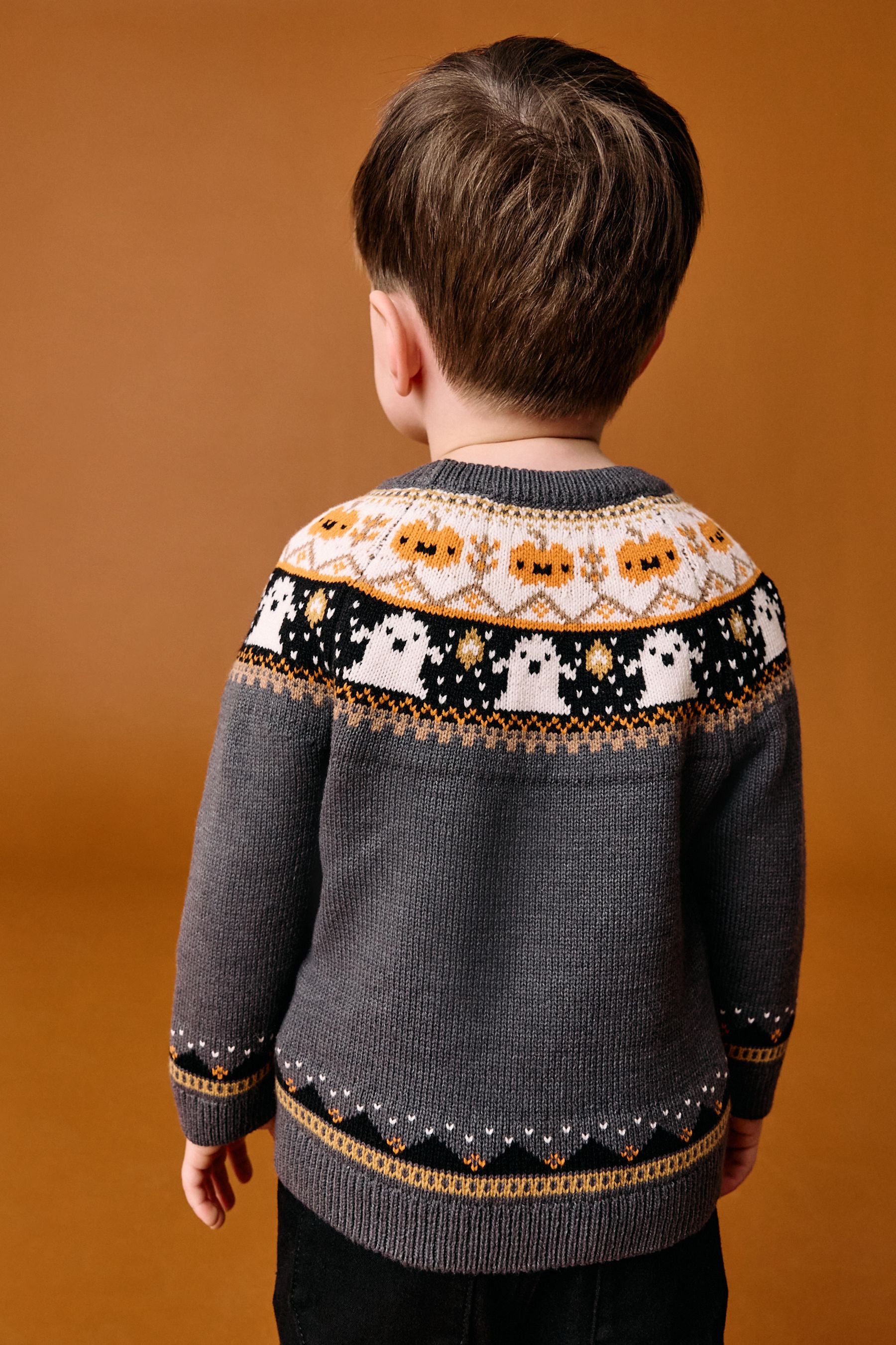 Next Rundhalspullover Halloween Strickpullover mit Rundhalsausschnitt günstig online kaufen