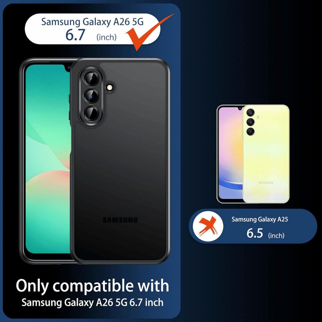 SmartUP Displayschutzglas 2X Schutzglas für Samsung Galaxy A26 5G Panzerfolie Display Full 9H für Für Samsung Galaxy A26 5G, kompletter Displayschutz – Bild 2 von 5