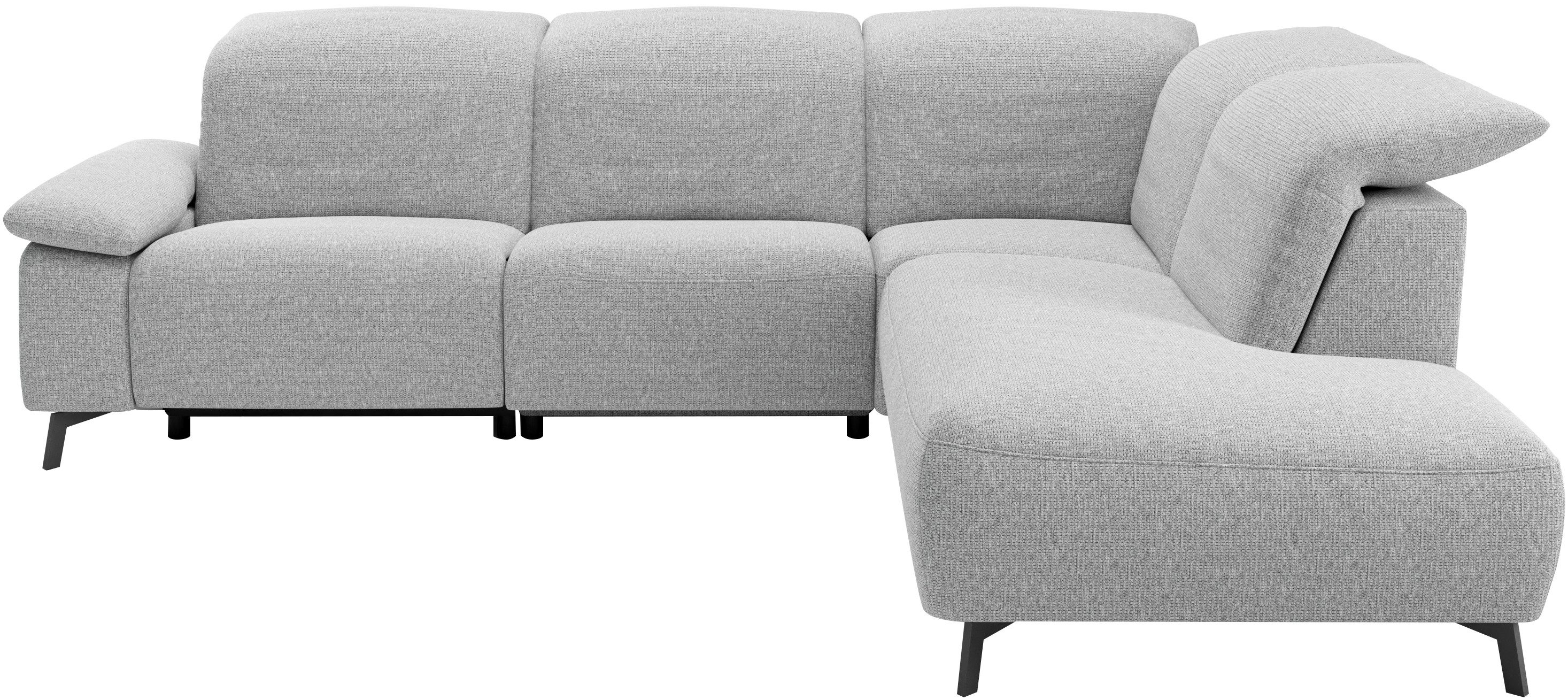Musterring Ecksofa MR 370, intelligenter Komfort im modernen Design, Optionale Relaxfunktion, flexible Kopfteile & klappbare Armlehnen