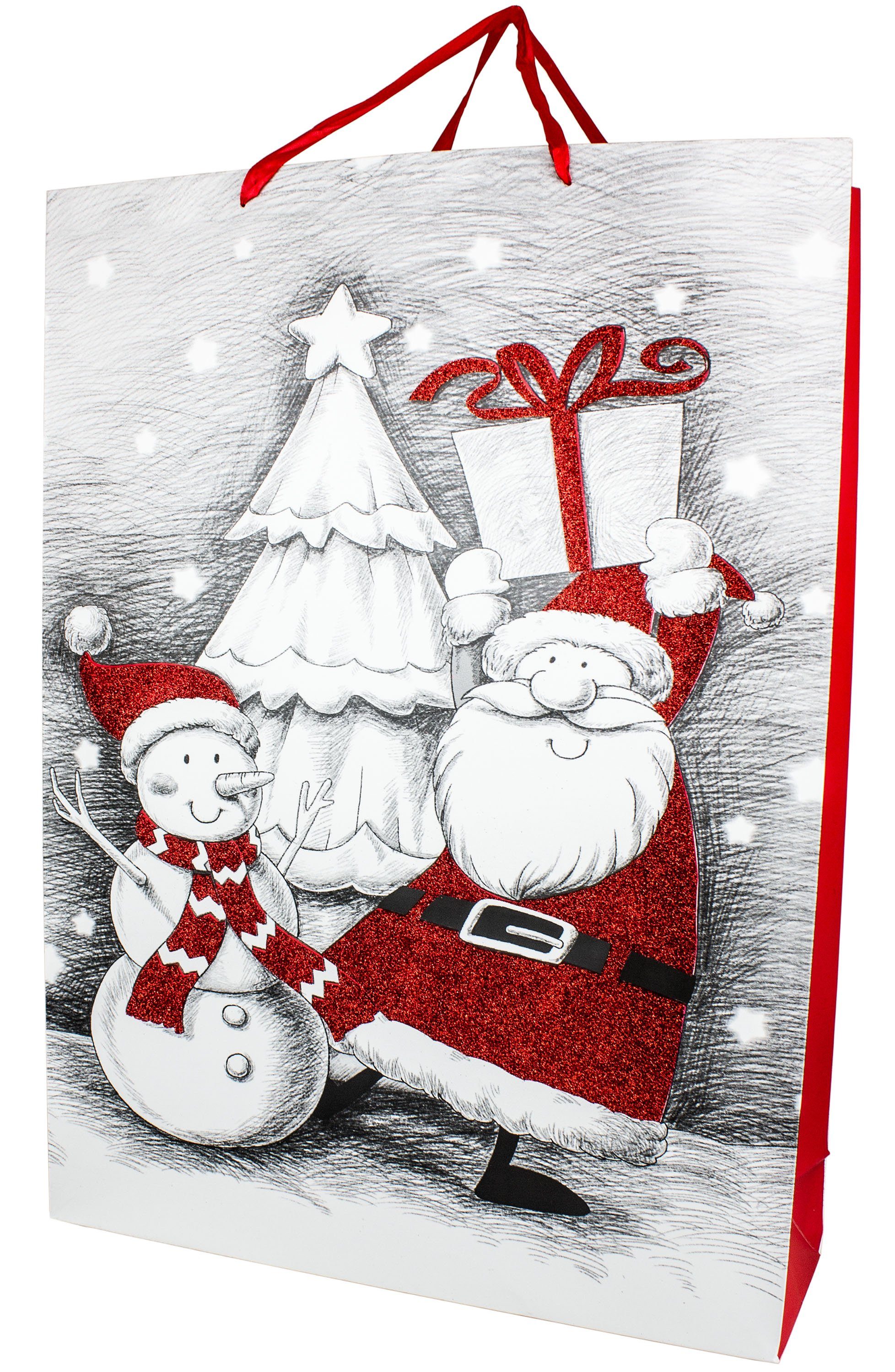 BRUBAKER Kuscheltier XXL Panda Teddy mit Nikolausmütze (1-St., in Geschenkt günstig online kaufen