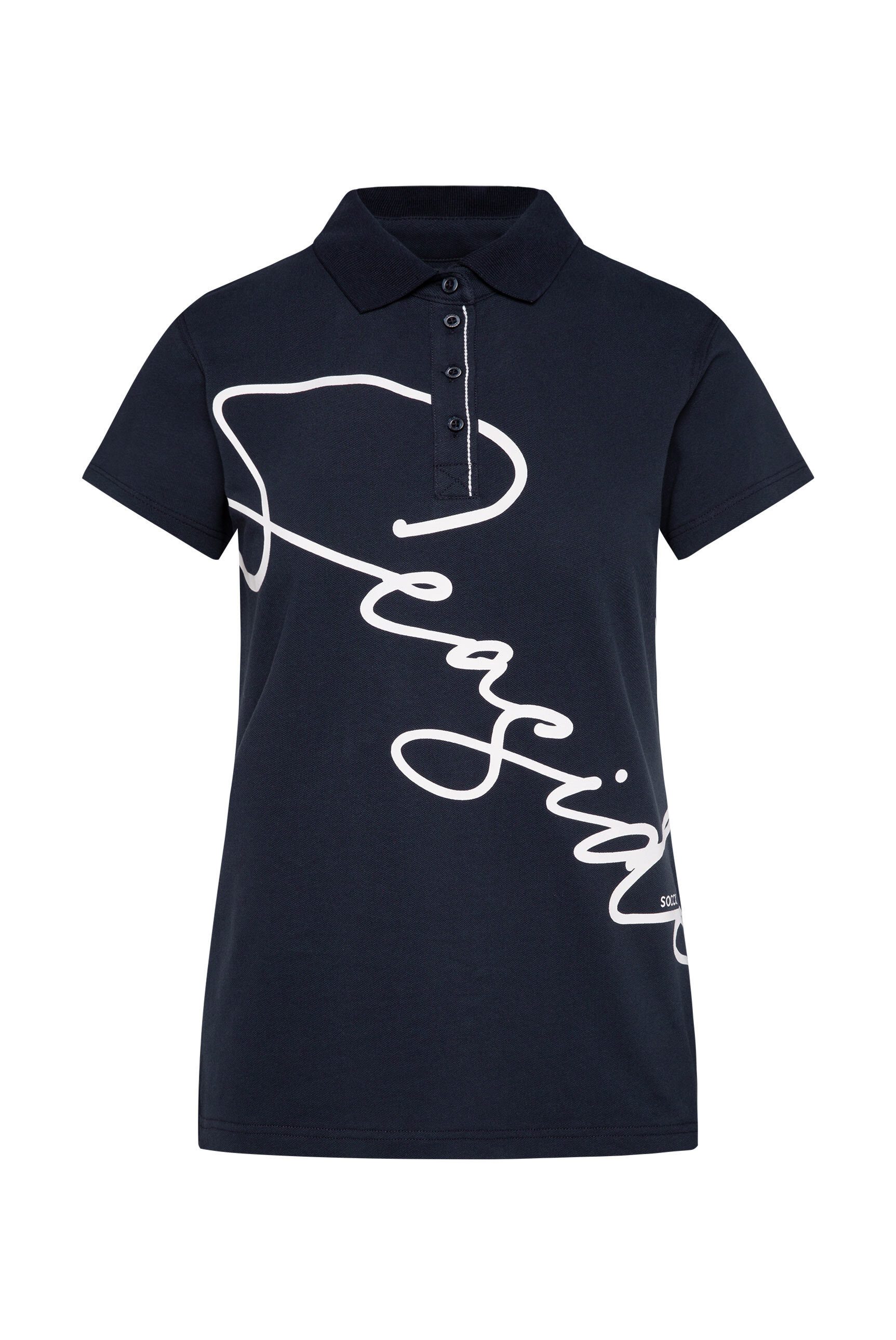 SOCCX Poloshirt mit Seitenschlitze günstig online kaufen