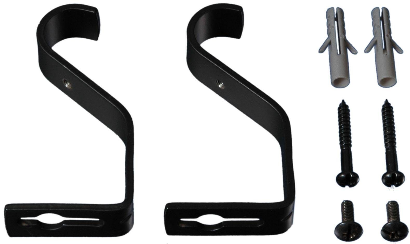 Liedeco Träger, Gardinenstangen, (Set, 2-St), für Gardinenstangen Ø 20 mm günstig online kaufen