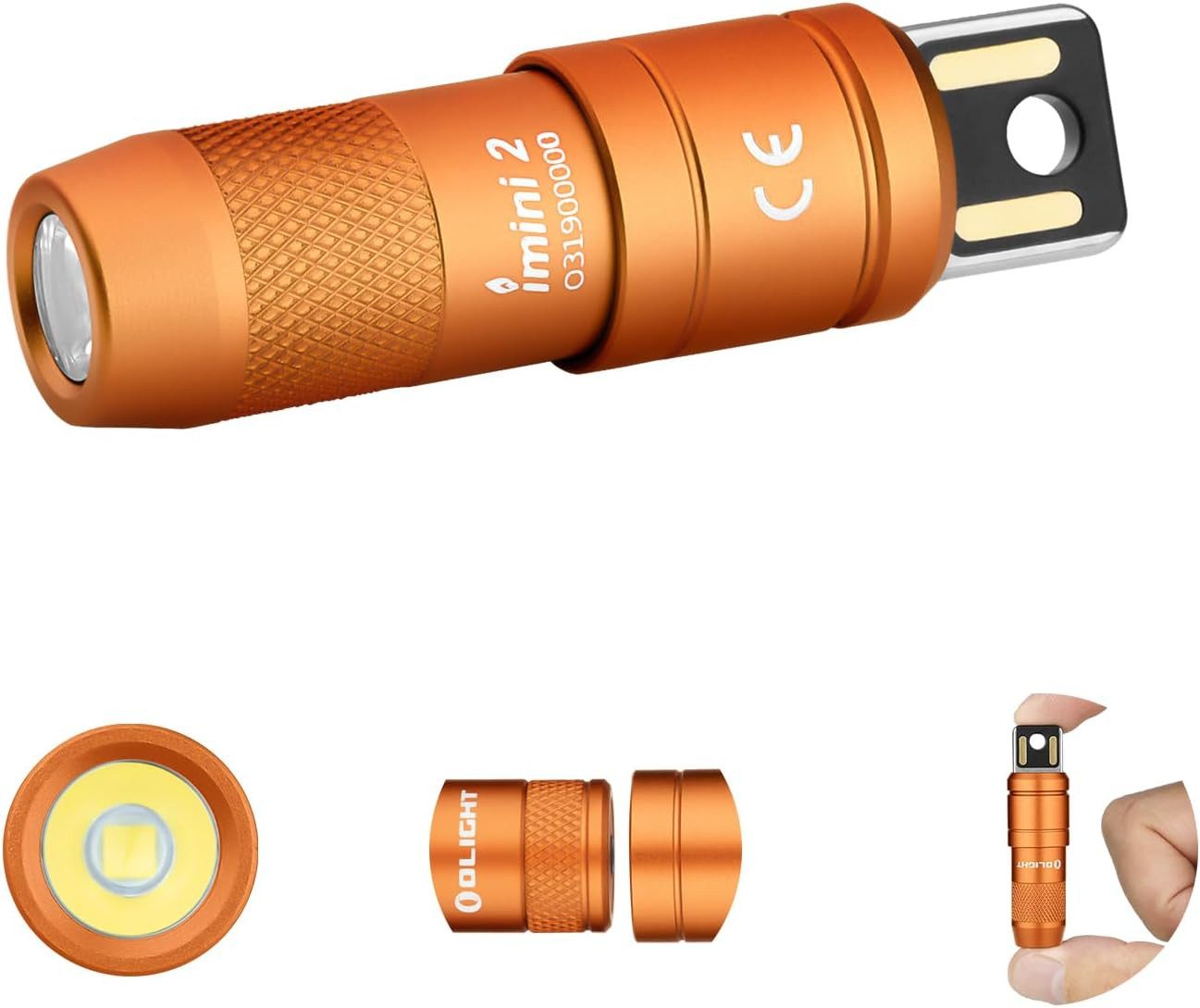 Taschenlampe iMini 2 Mini LED USB wiederaufladbare Taschenlampe