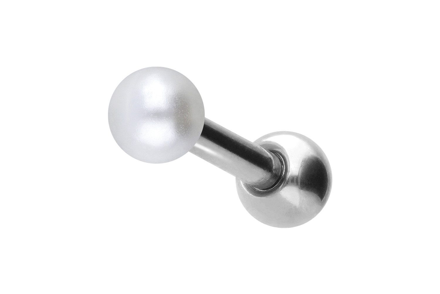Single-Ohrstecker Chirurgenstahl Ohrpiercing SYNTHETISCHE PERLE